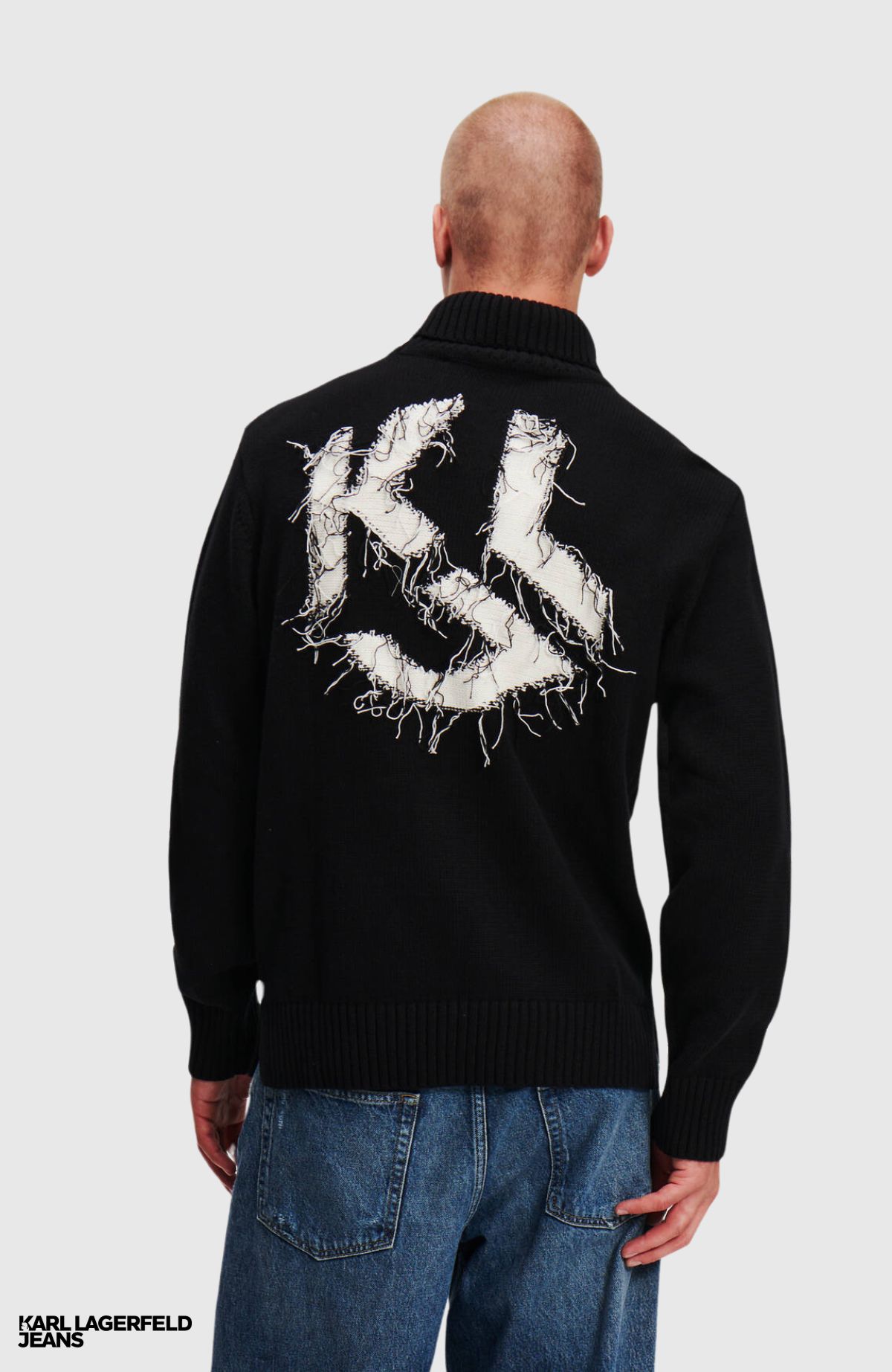 KLJ Destructed Logo Sweater