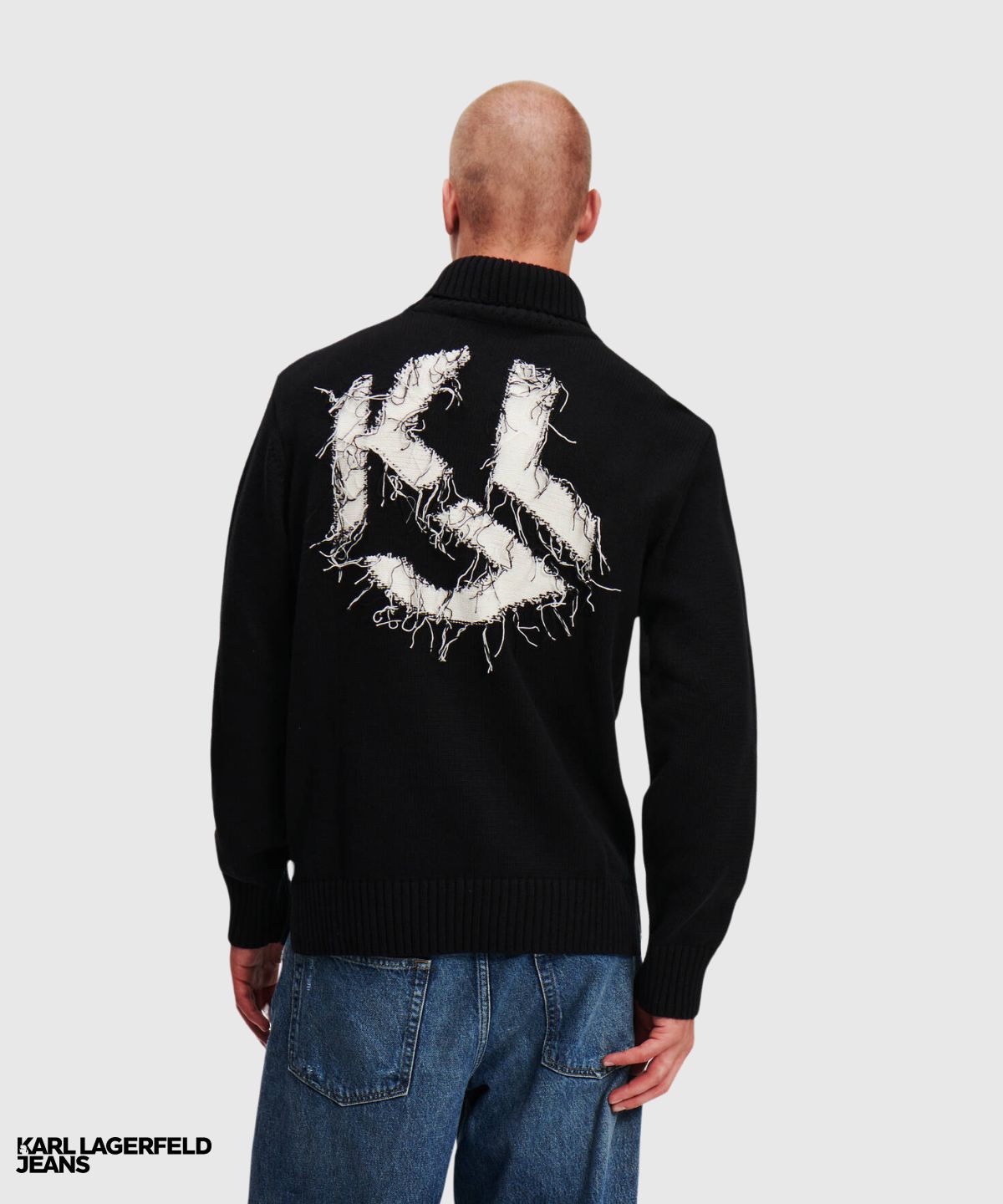 KLJ Destructed Logo Sweater