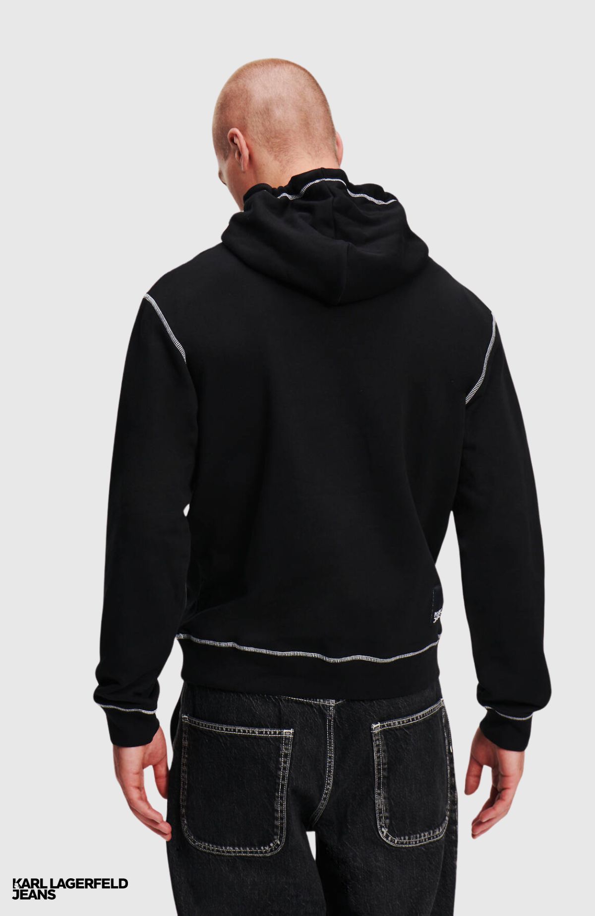 KLJ Regular Contrast Hoodie