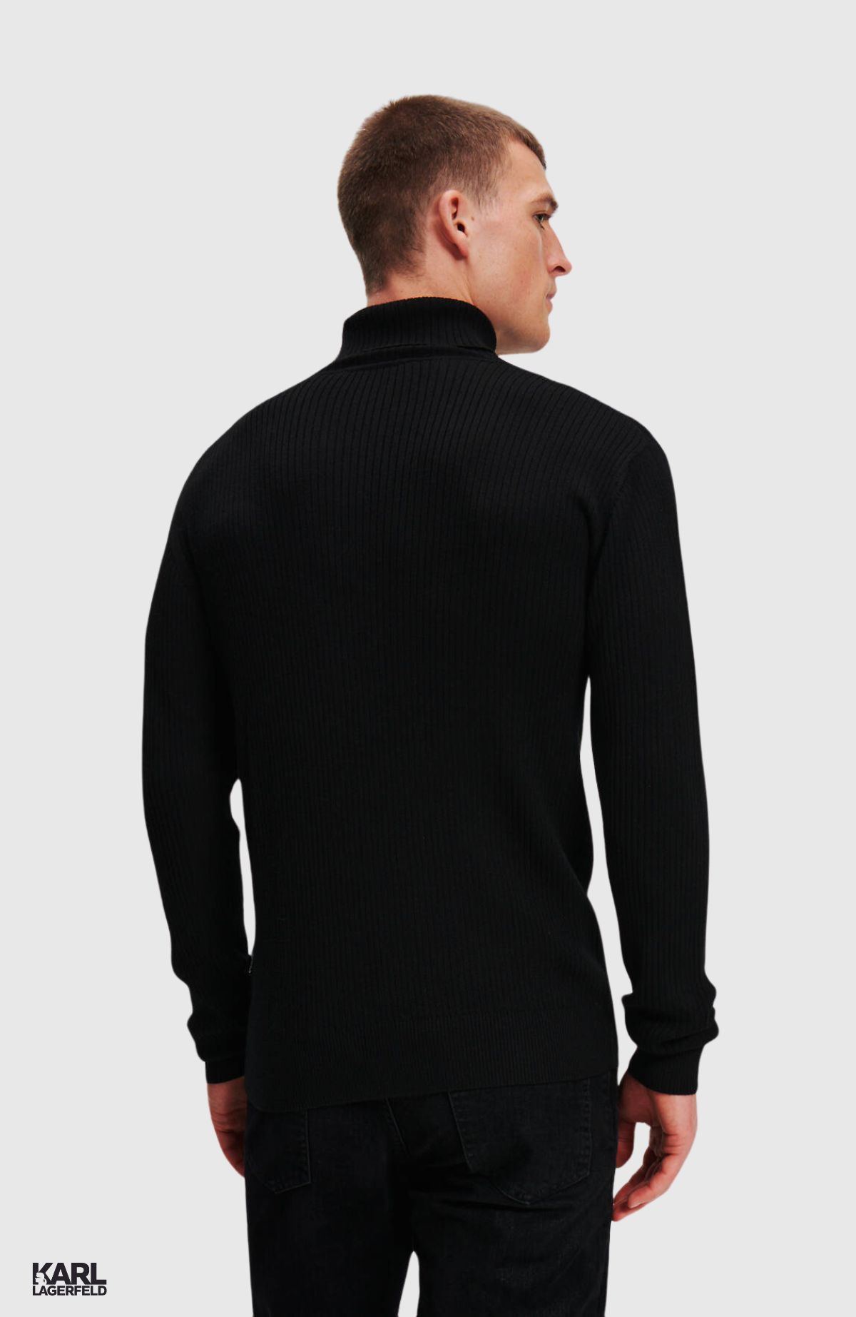 Logo Ribbed Turtleneck