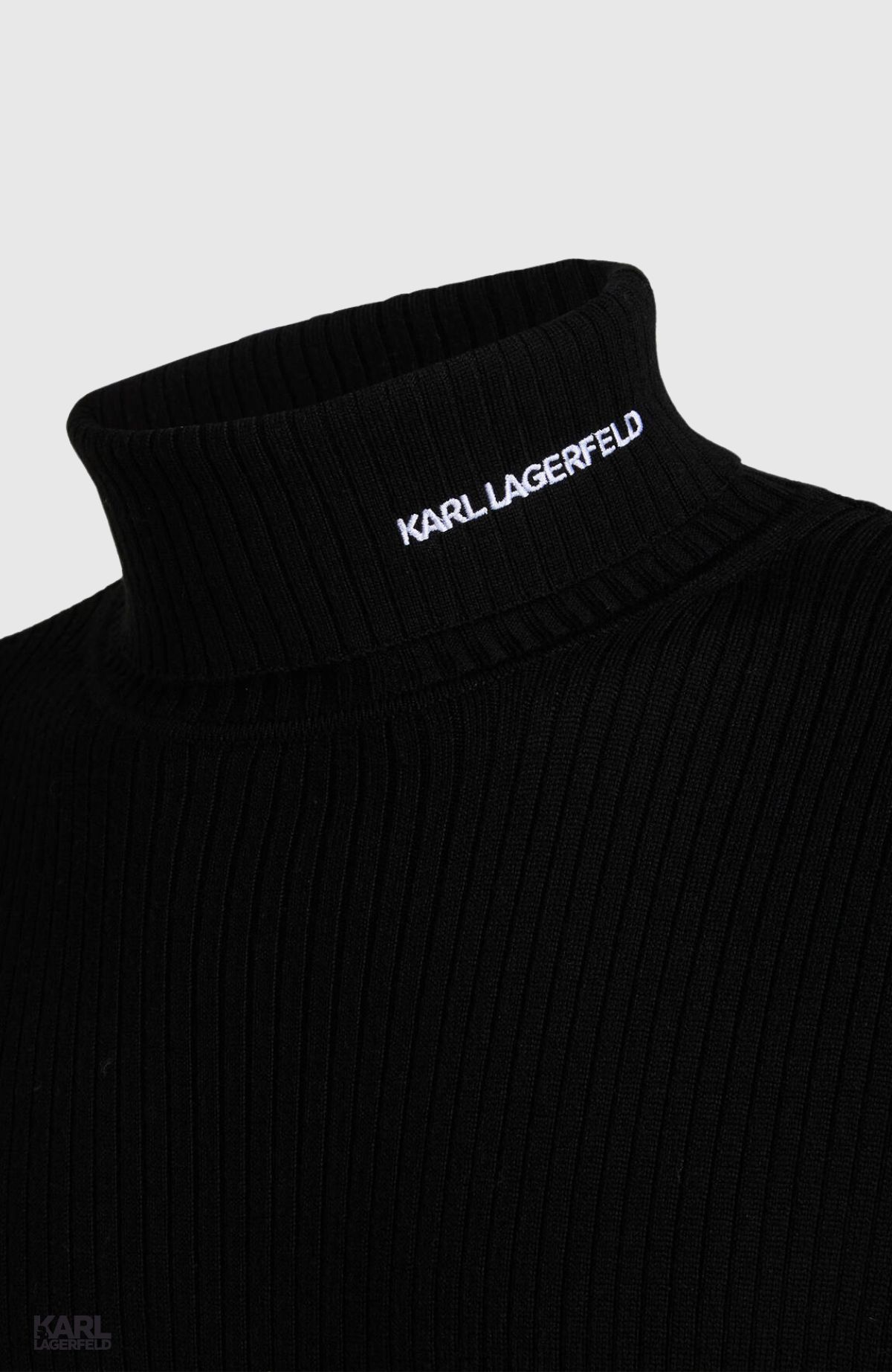 Logo Ribbed Turtleneck