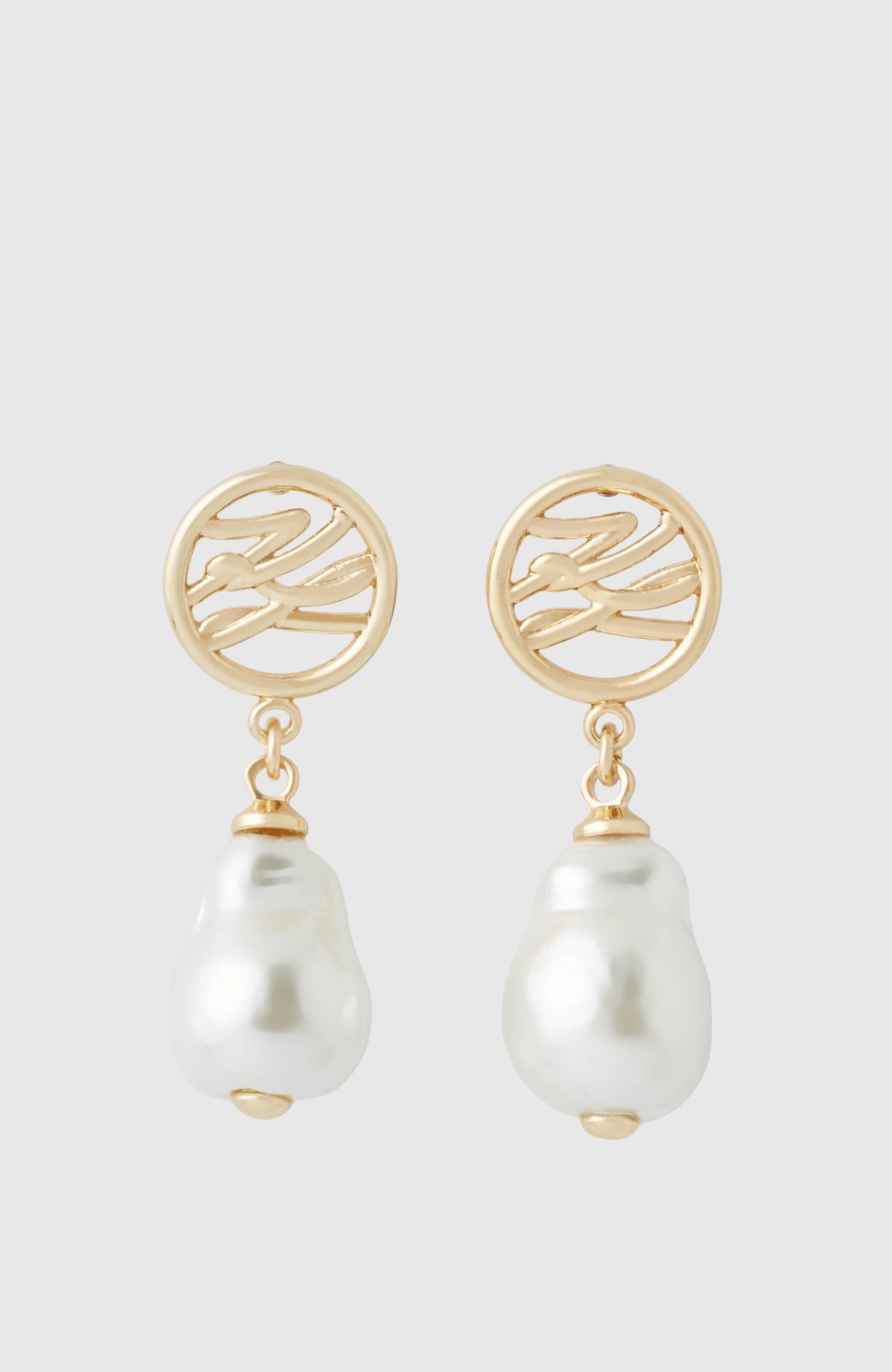 K/Autograph Pearls Charm Studs