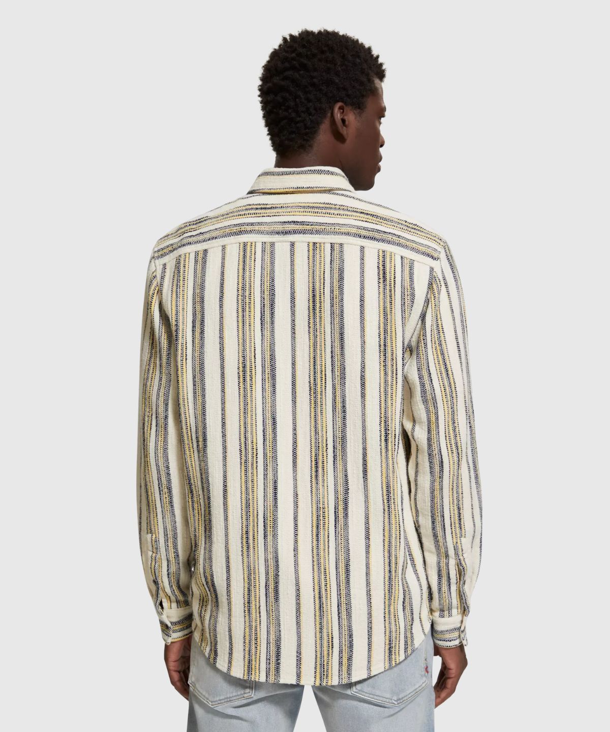 Basket Weave Gradient Stripe Shirt
