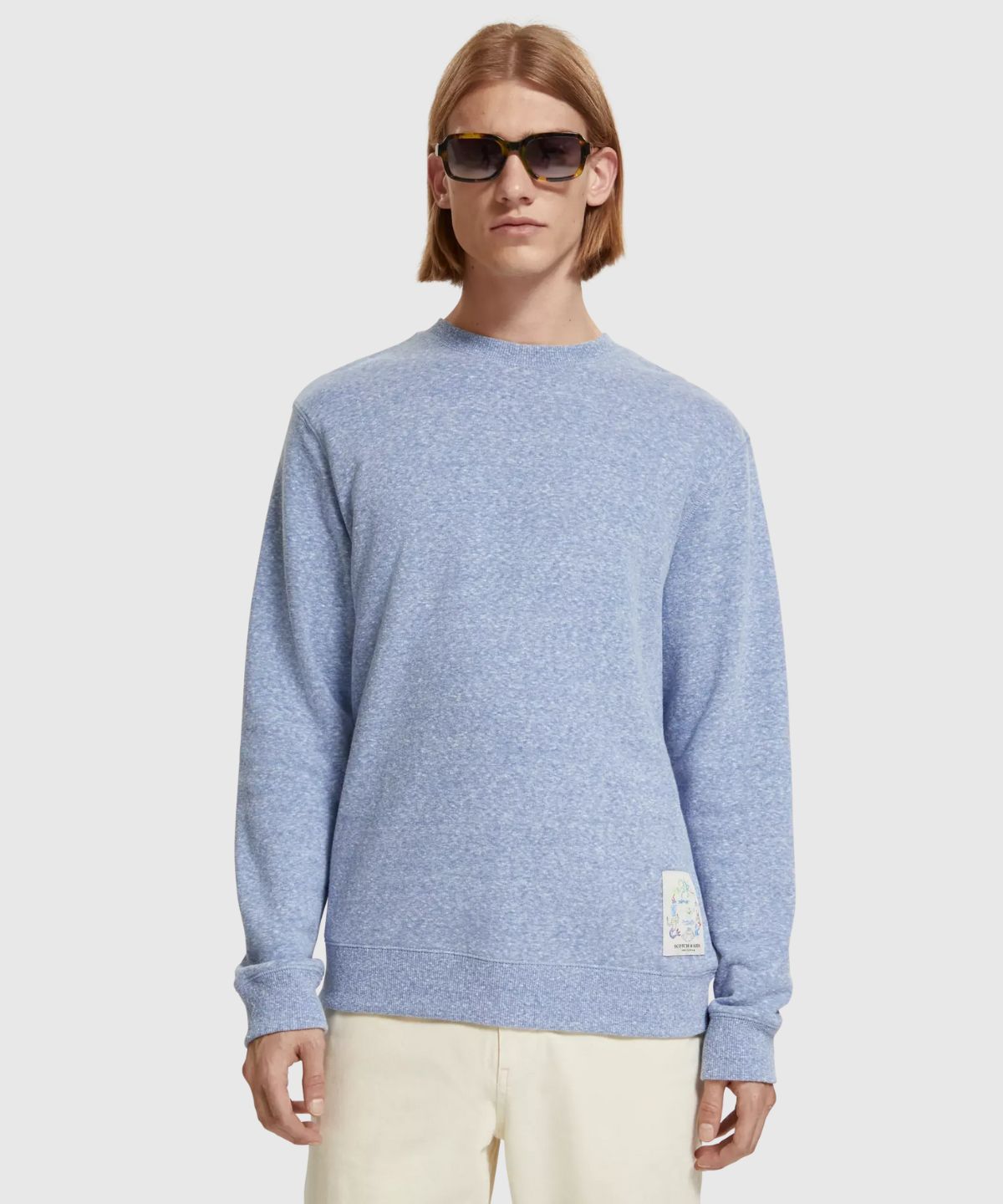 Regular Fit Melange Sweatshirt