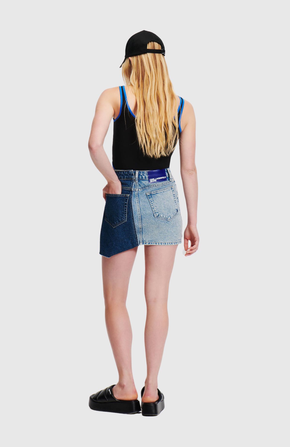 KLJ Recycled Denim Mini Skirt