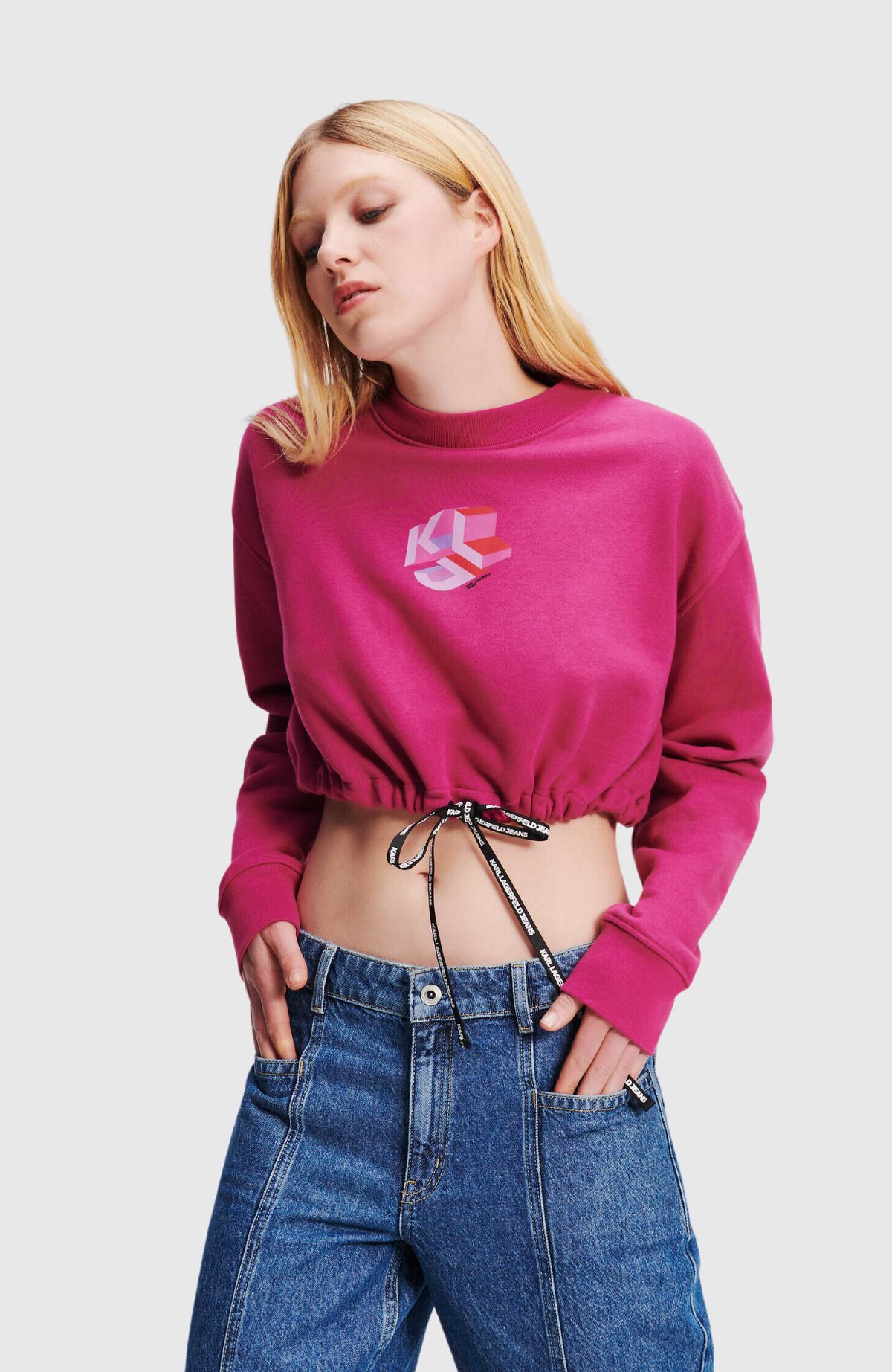 KLJ Relaxed Cropped Sweat