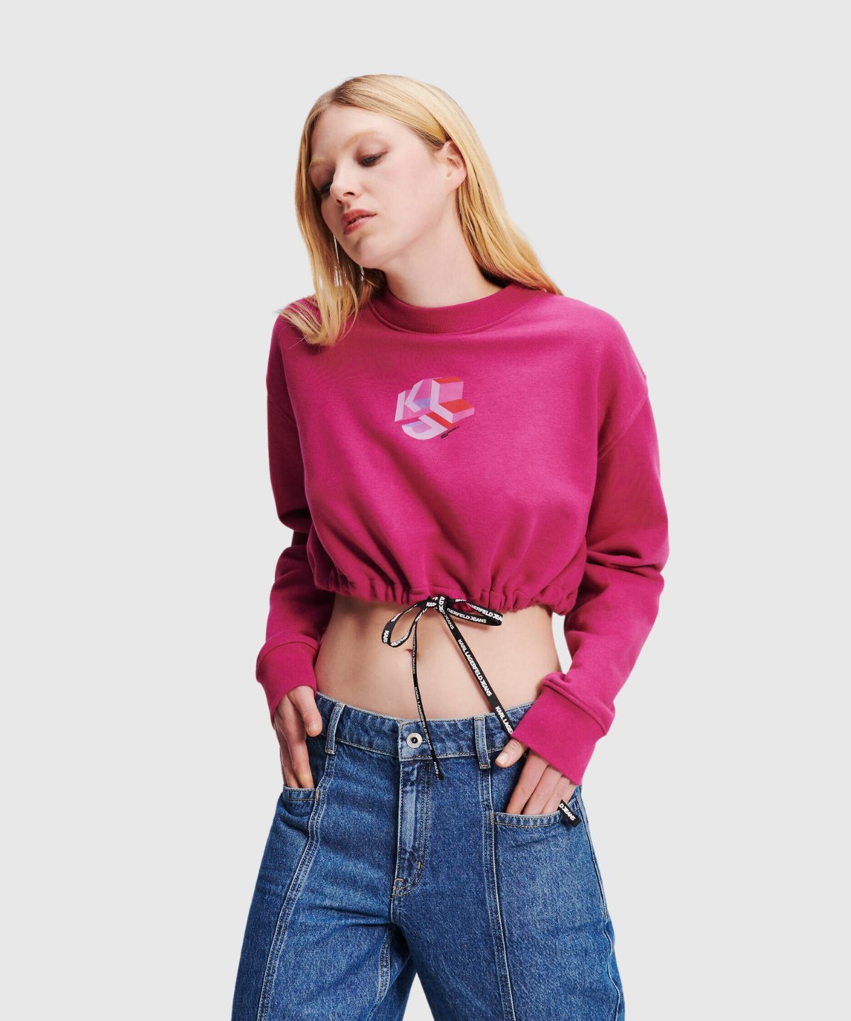 KLJ Relaxed Cropped Sweat