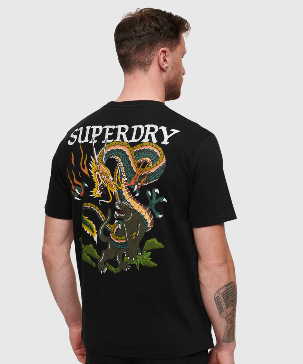 Tattoo Graphic Loose T Shirt