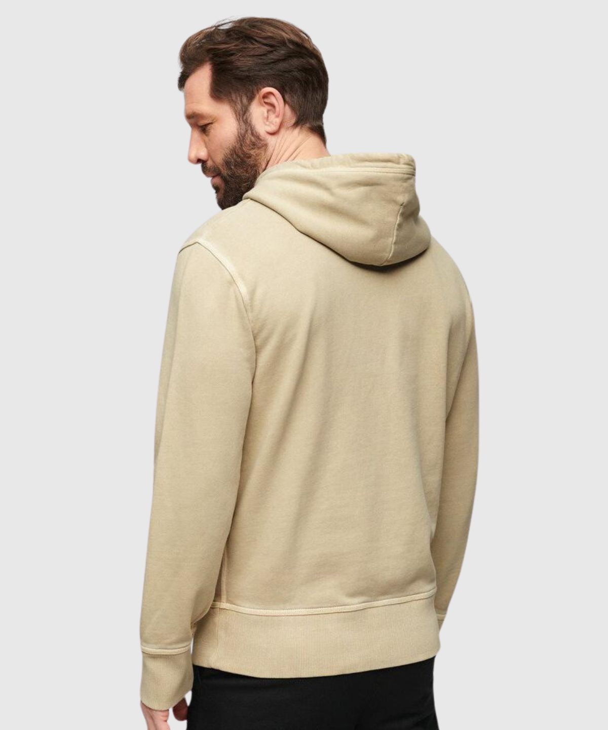 Contrast Stitch Relaxed Hoodie