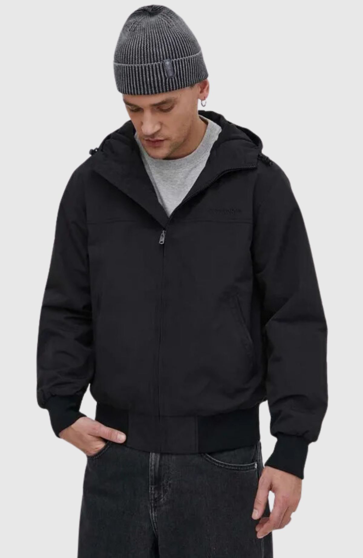 Surplus Nylon Hooded Bomber