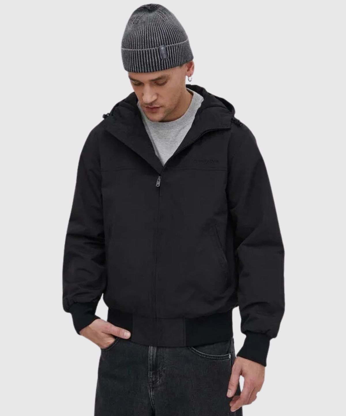 Surplus Nylon Hooded Bomber