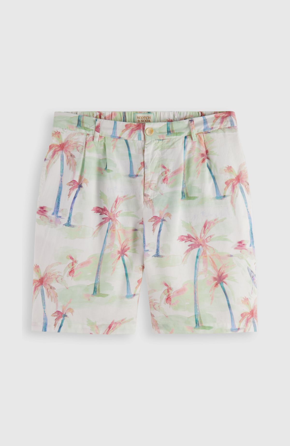 Twilt – Printed Pleated Bermuda Shorts