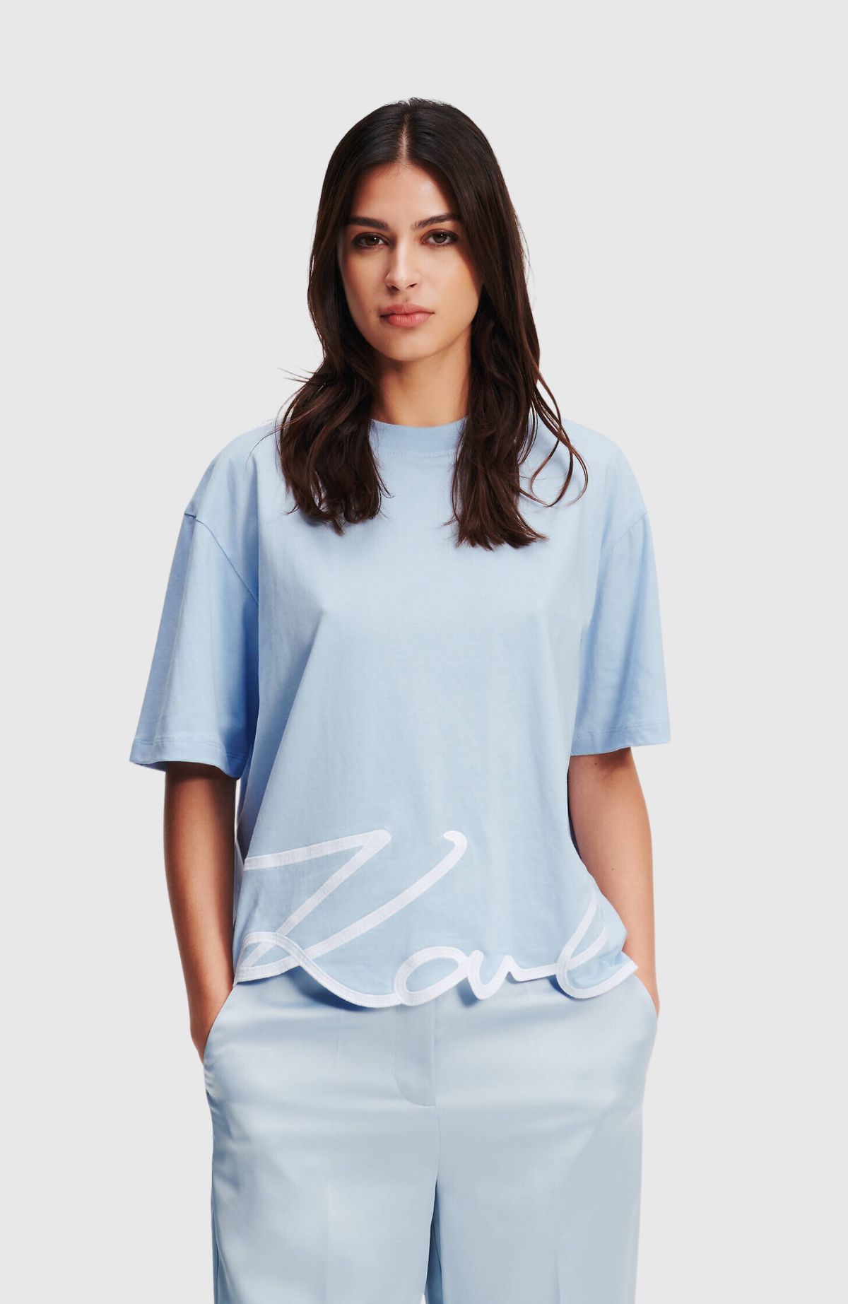 Karl Signature Hem T-Shirt