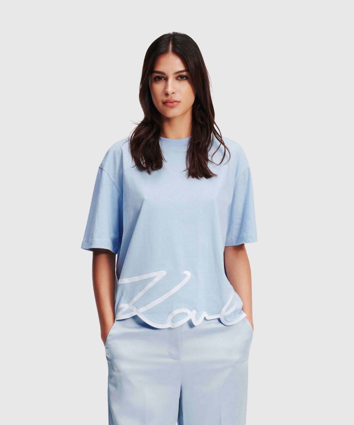 Karl Signature Hem T-Shirt