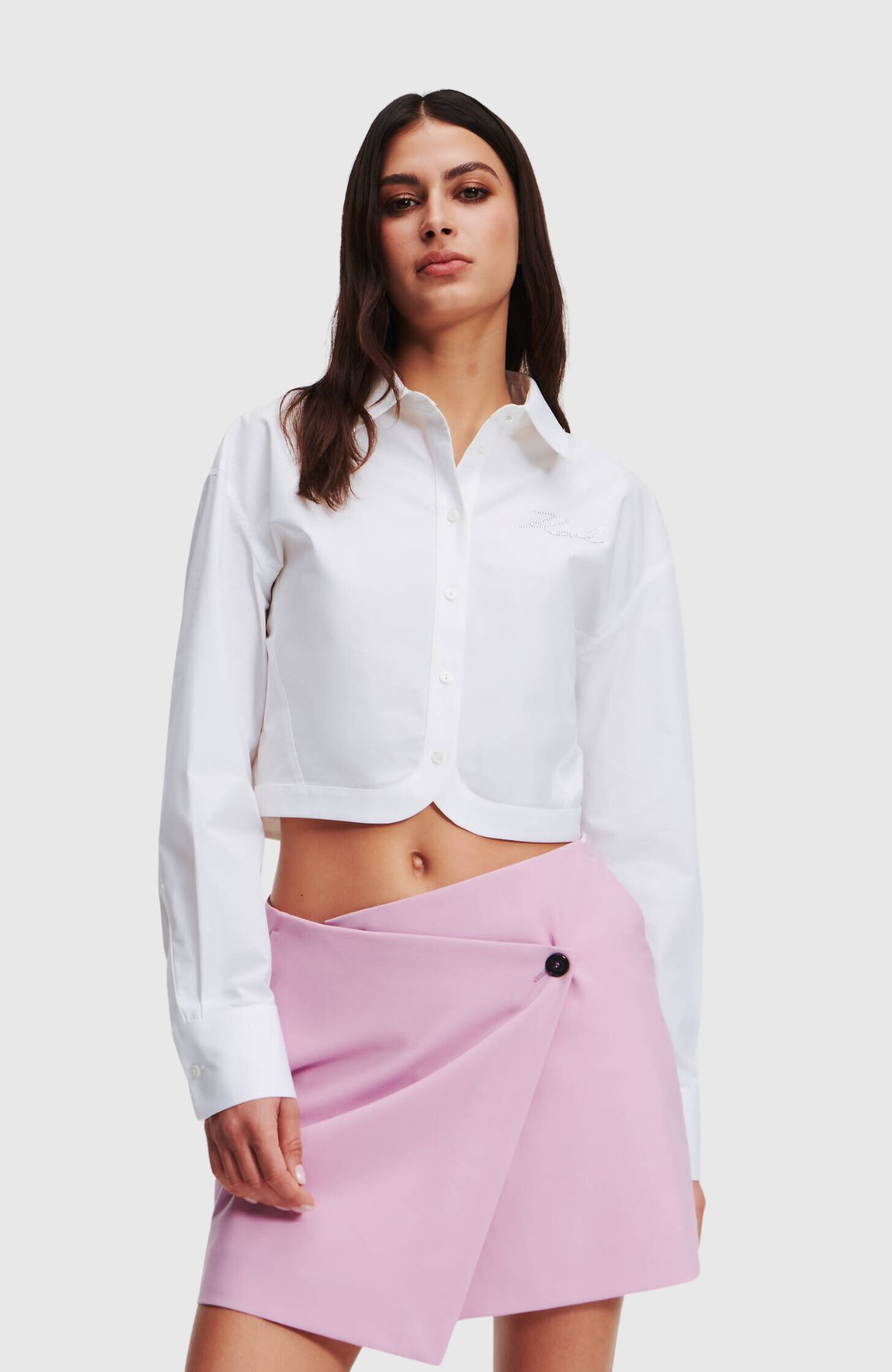 Crop Poplin Shirt