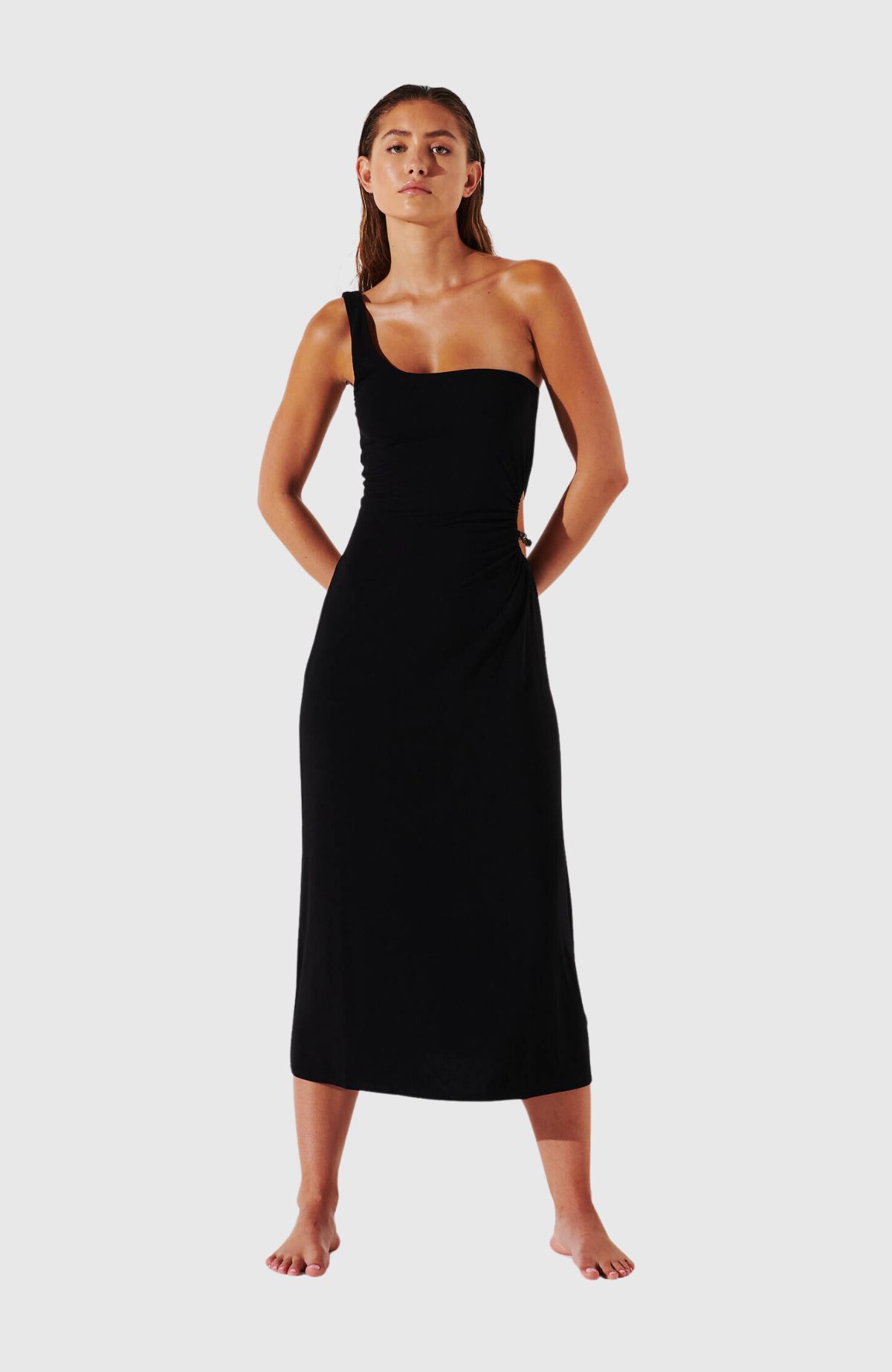 Karl Dna One Shoulder Dress