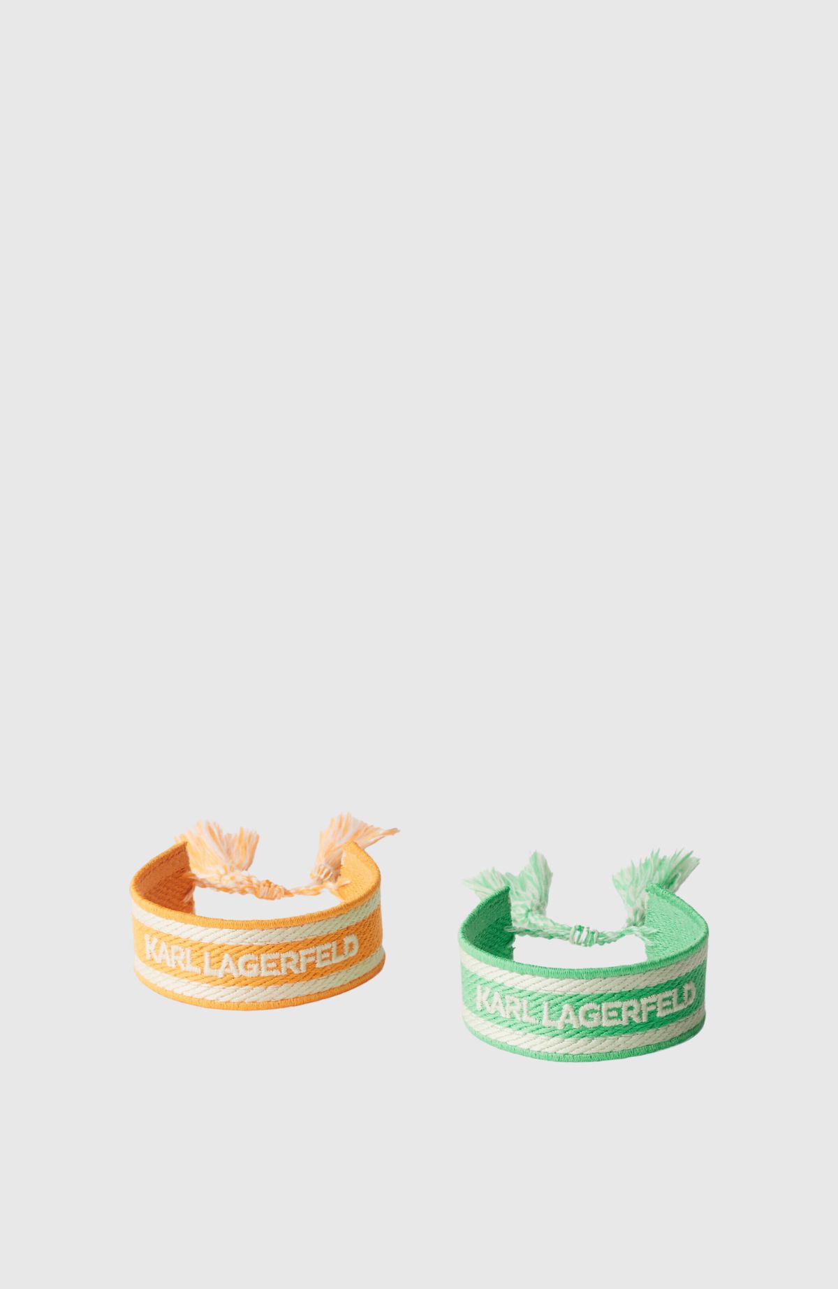 K/Woven Bracelet Set Orng/Grn