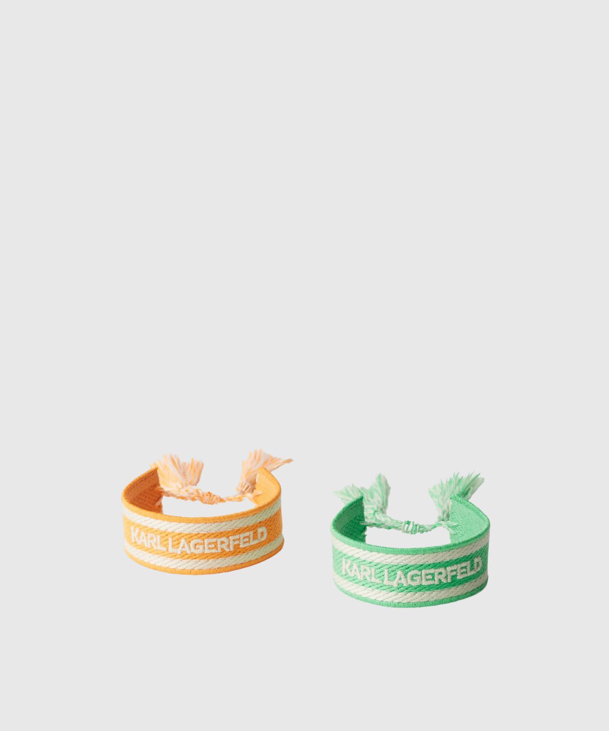 K/Woven Bracelet Set Orng/Grn