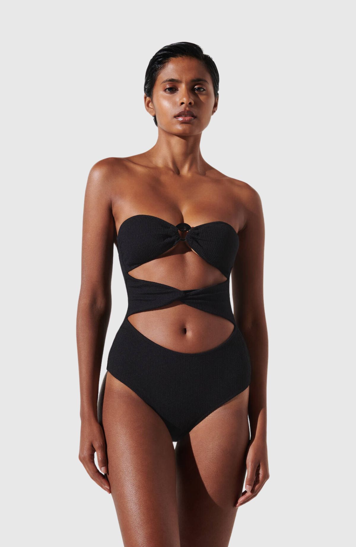 Karl Dna Strapless Swimsuit