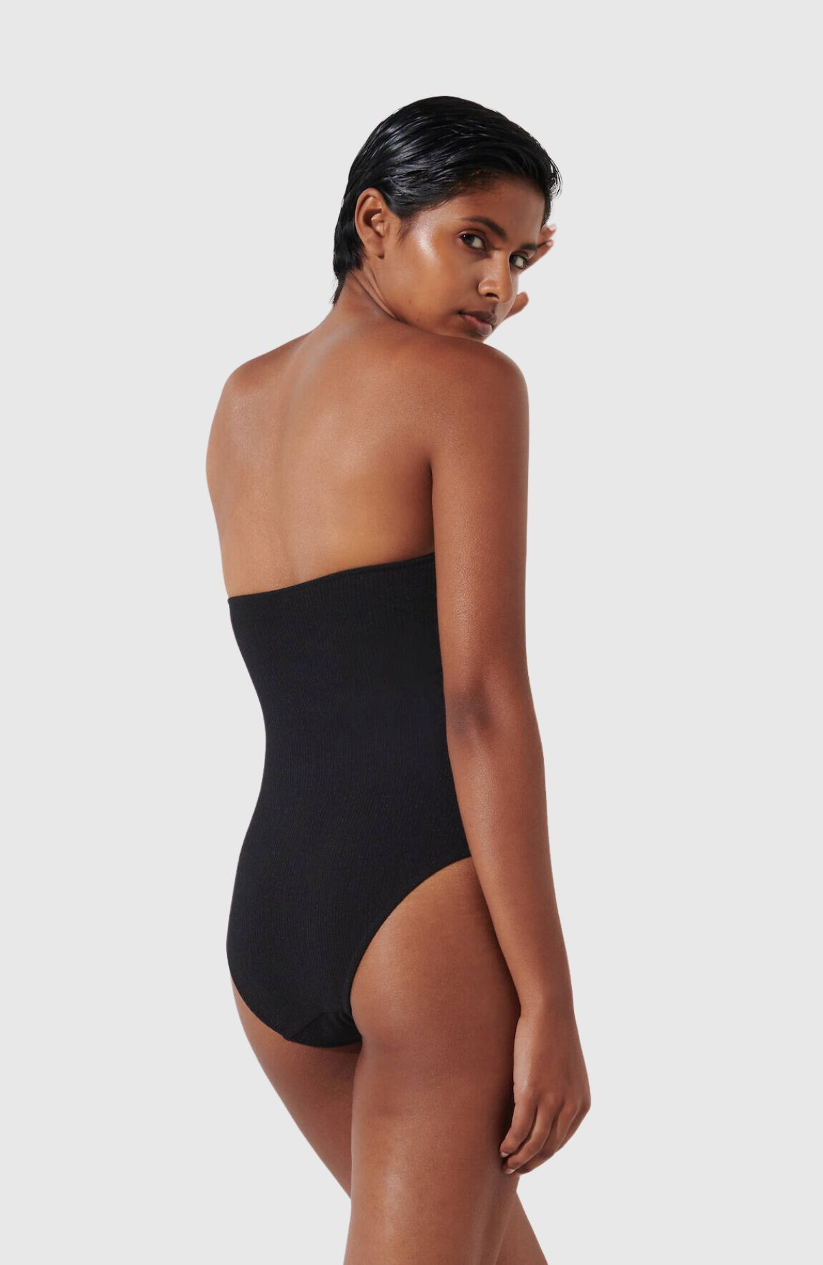 Karl Dna Strapless Swimsuit