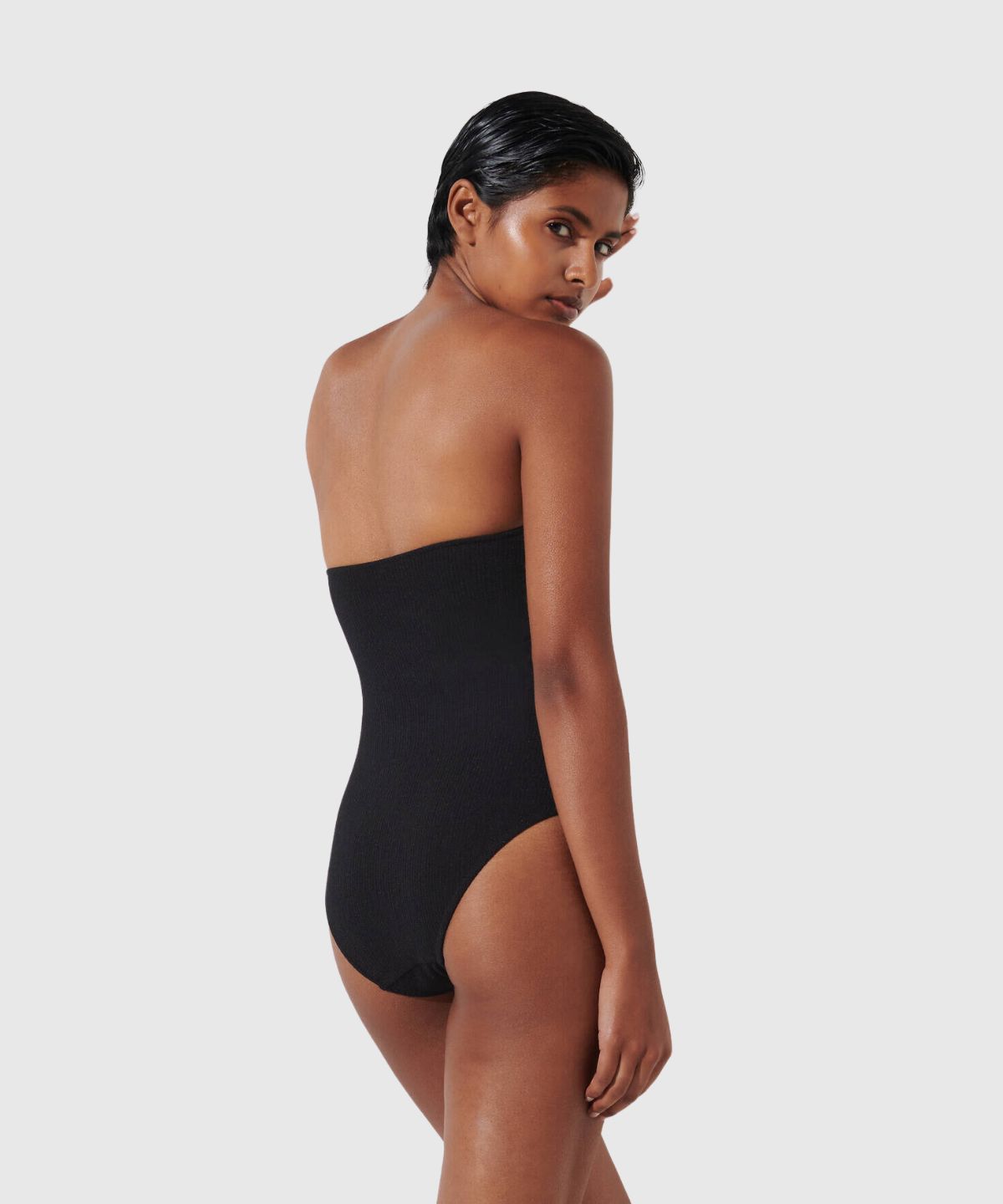 Karl Dna Strapless Swimsuit