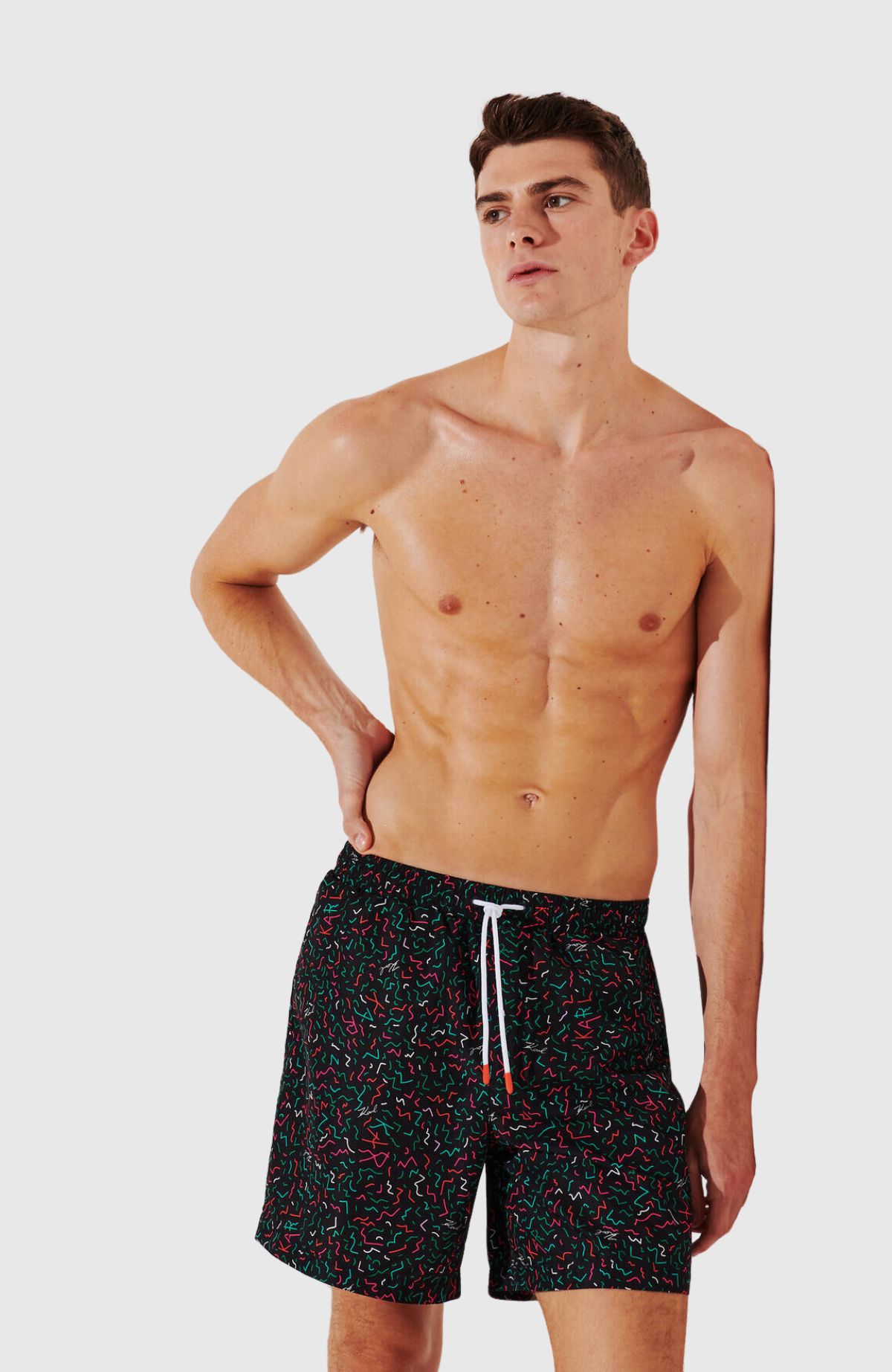 Geometric Aop Med Boardshorts