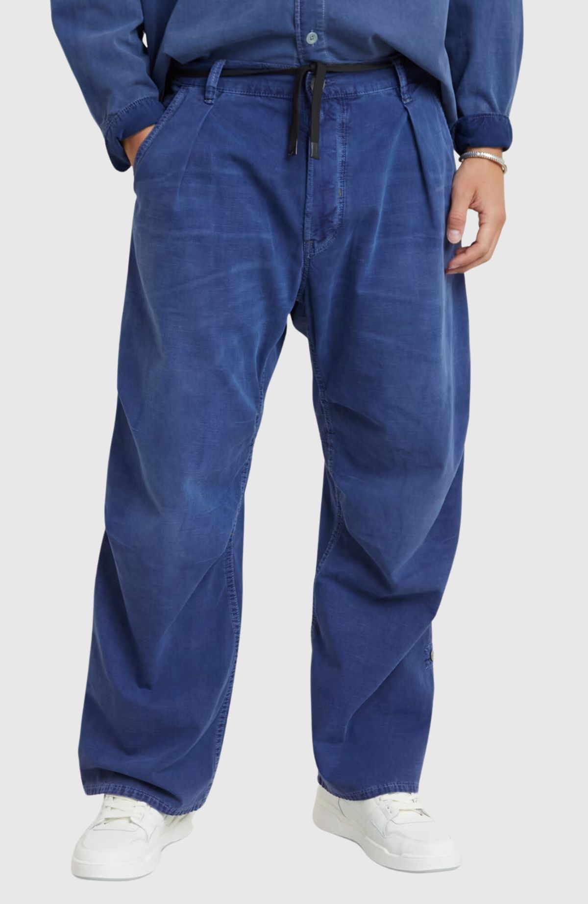 Pleated Denim Pant