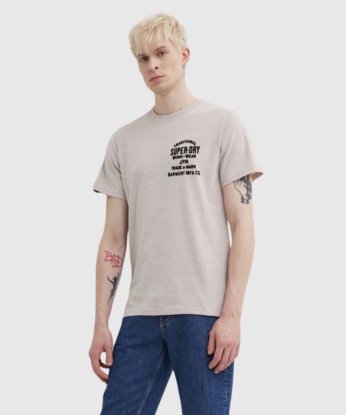 Workwear Flock Graphic T Shirt