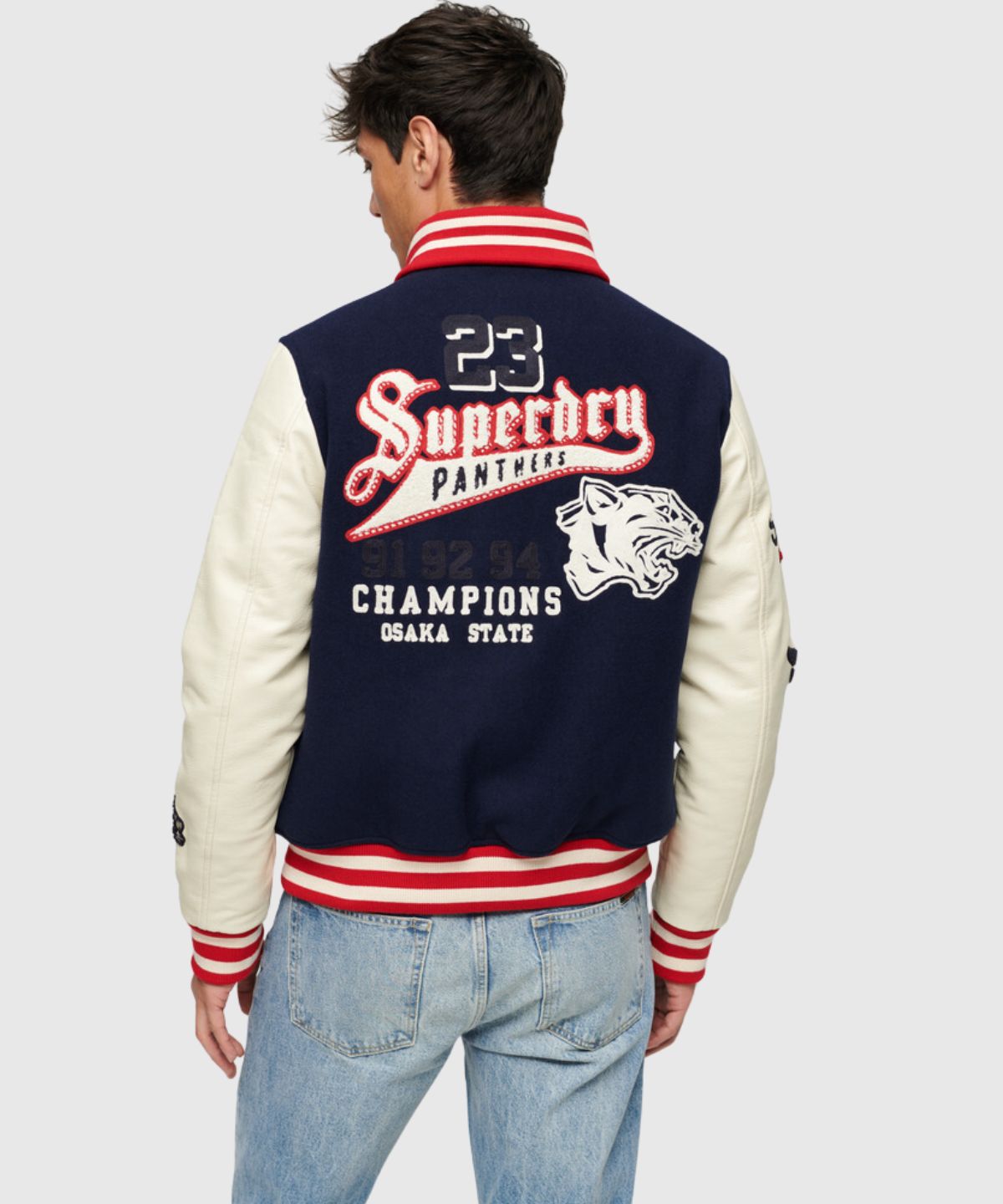 College Varsity Patched Bomber