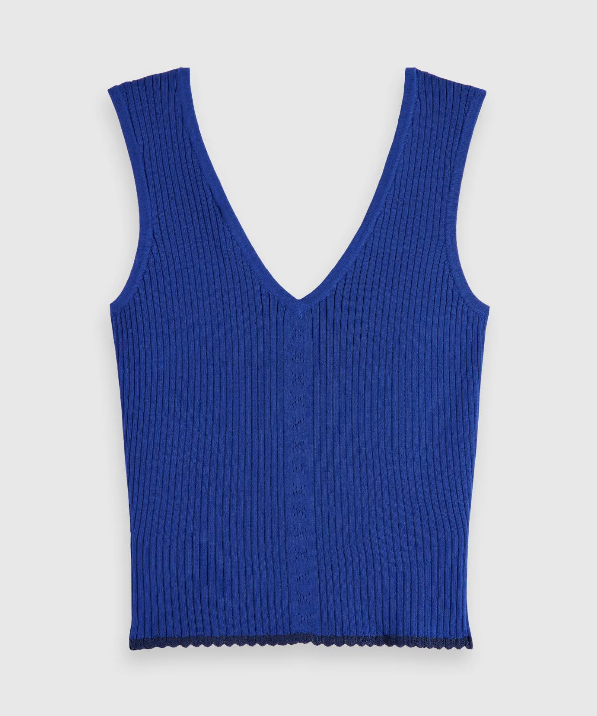 Tie back knitted tank