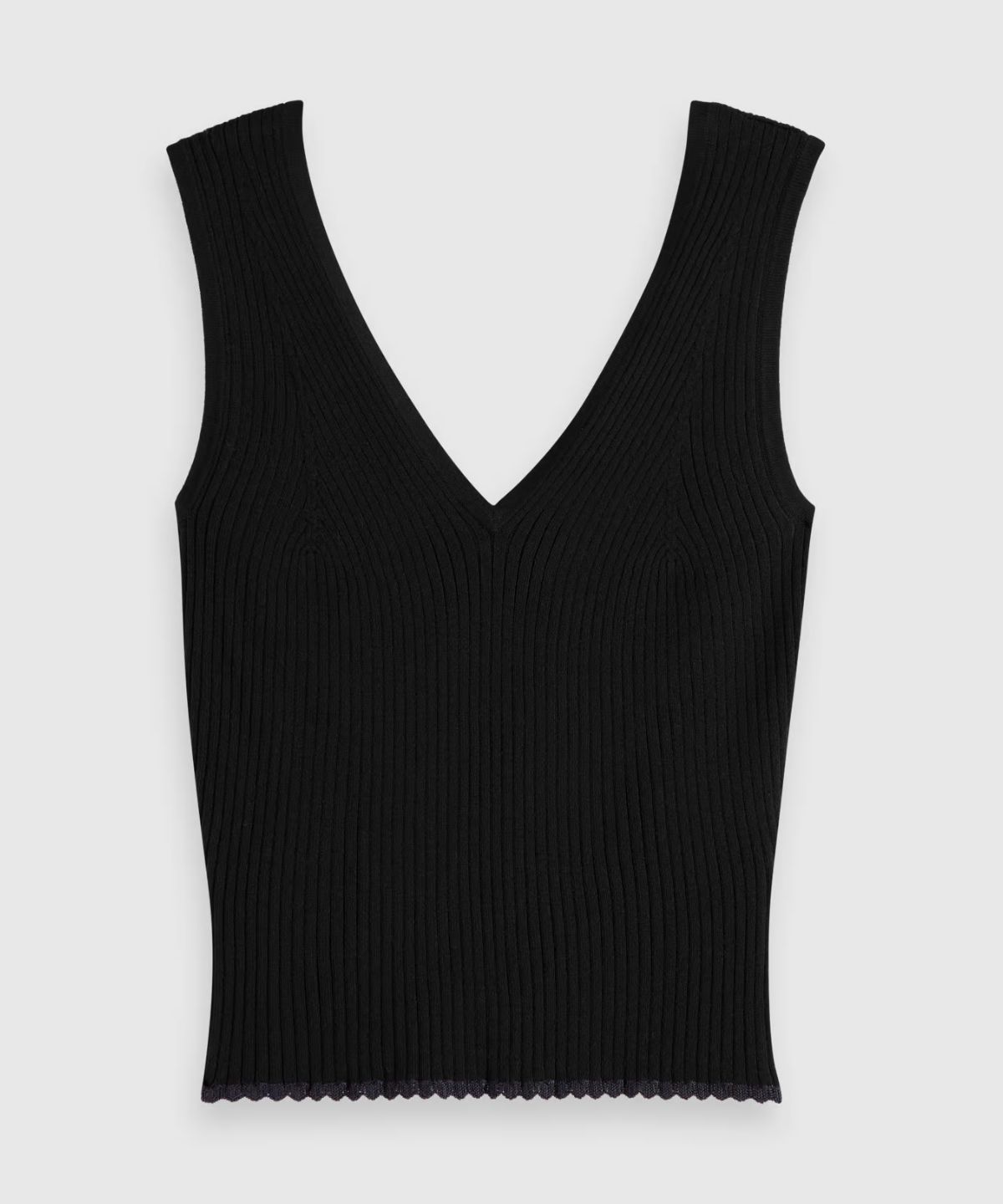 Tie back knitted tank