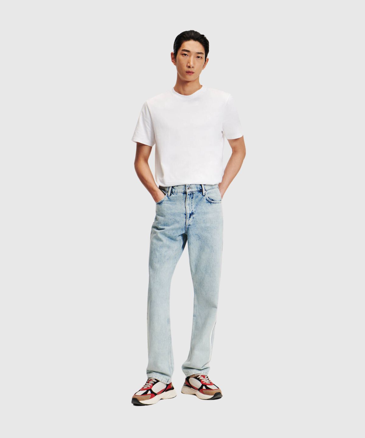 Denim Pants W/ Sport Stripe