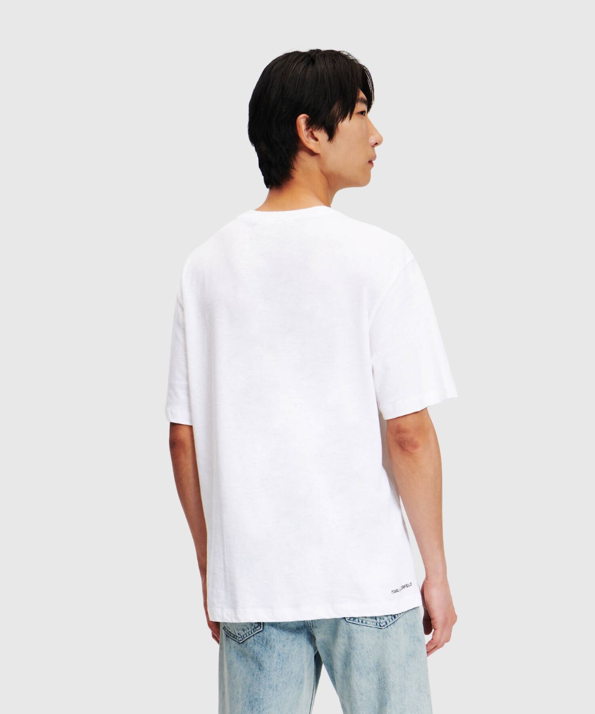 Small Circle Logo Linen Tee