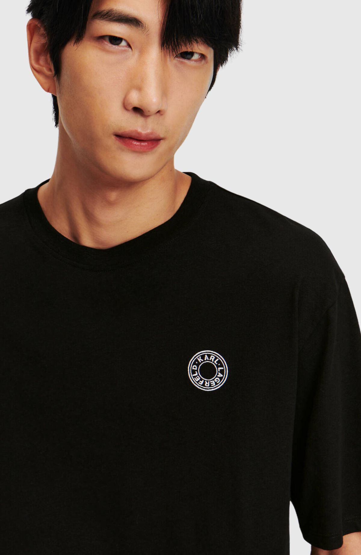 Small Circle Logo Linen Tee