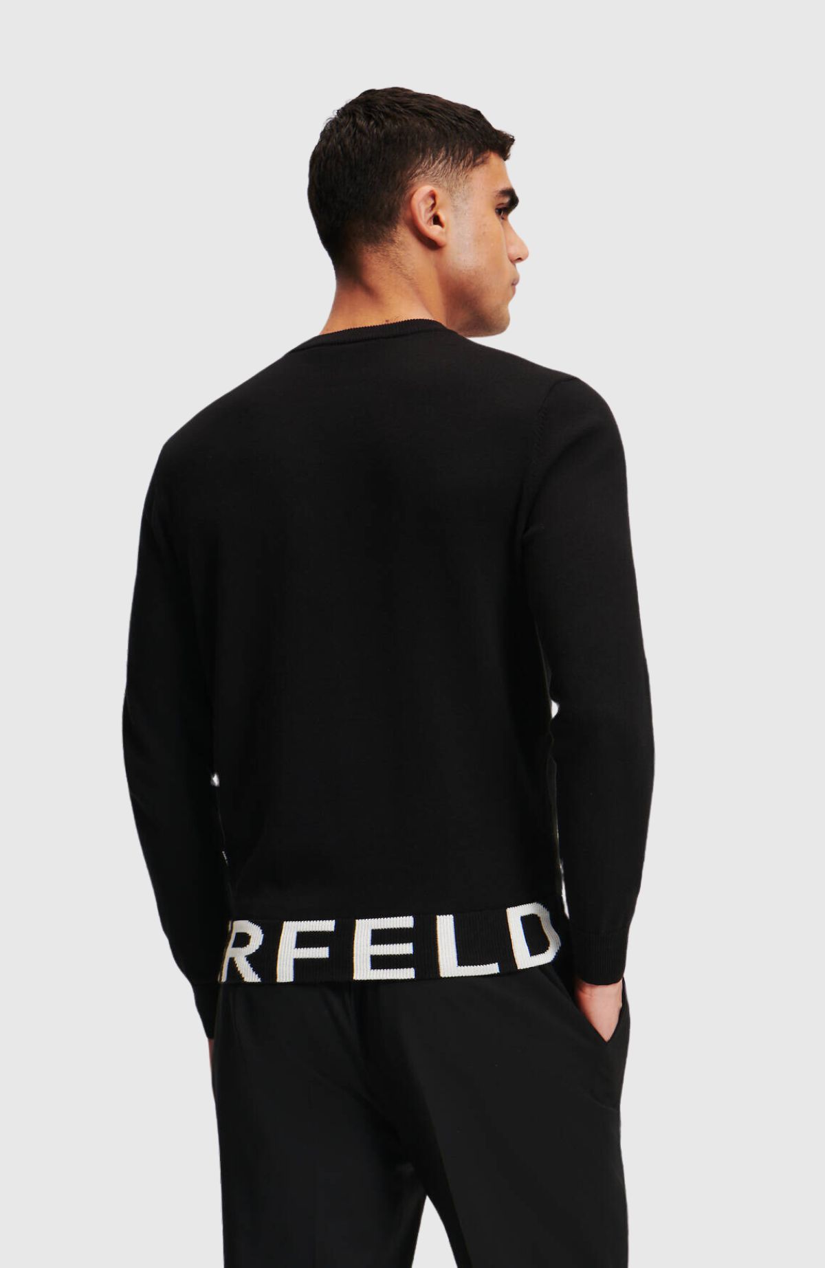 Karl Logo Knit Crewneck