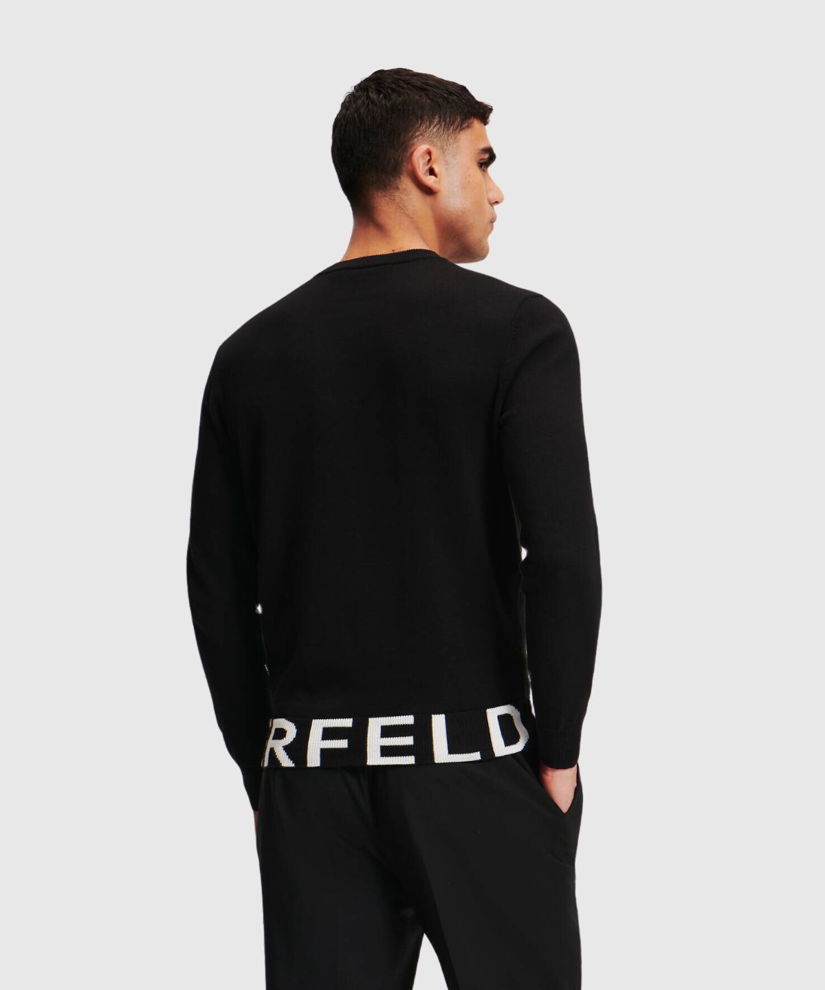 Karl Logo Knit Crewneck