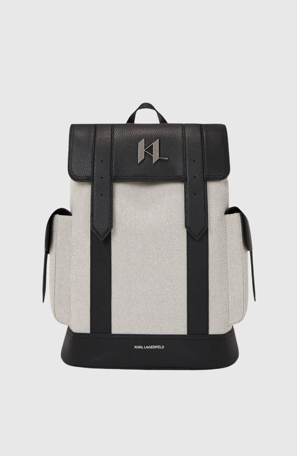 K/Plak Leather Canvas Backpack