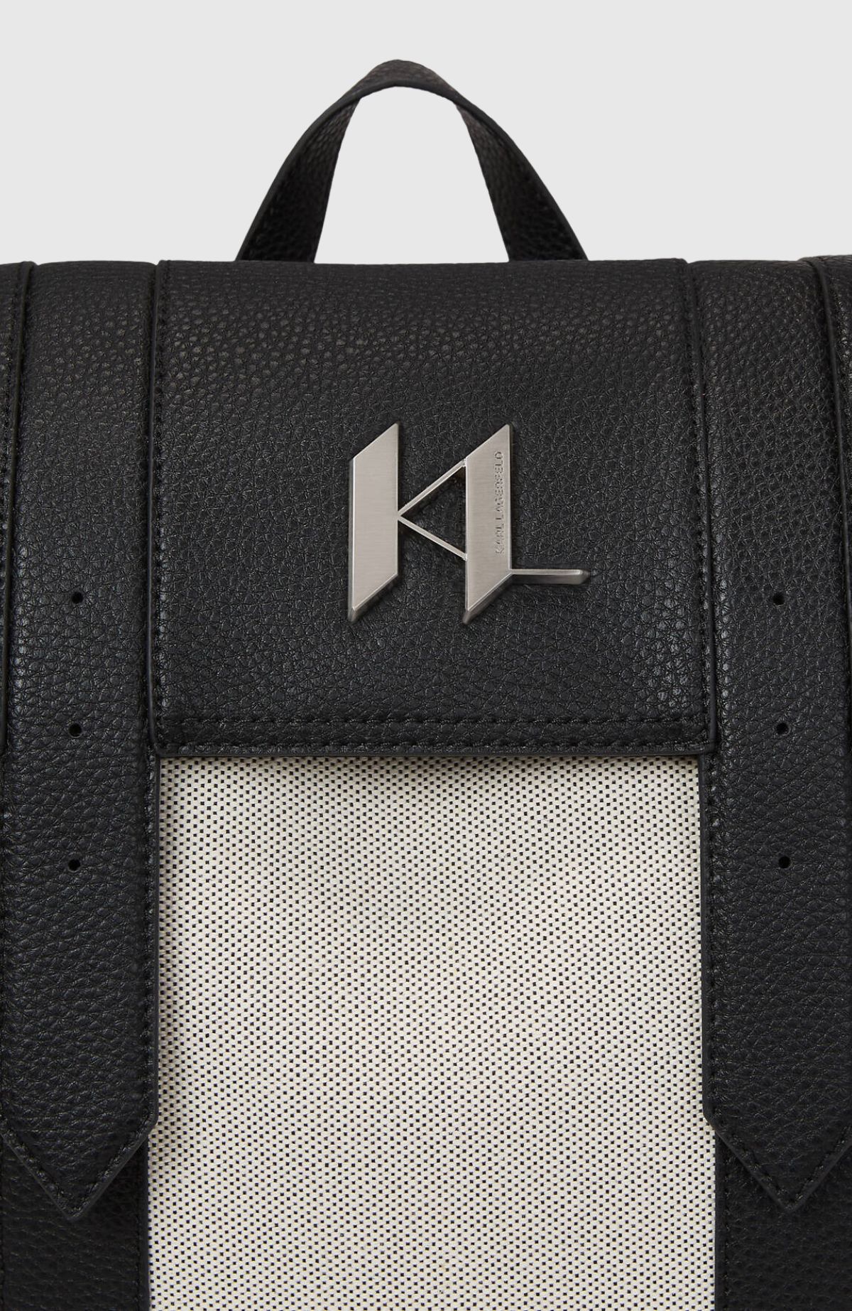 K/Plak Leather Canvas Backpack