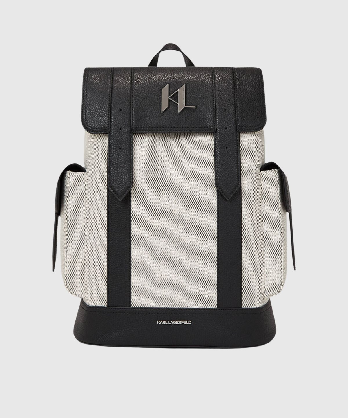 K/Plak Leather Canvas Backpack