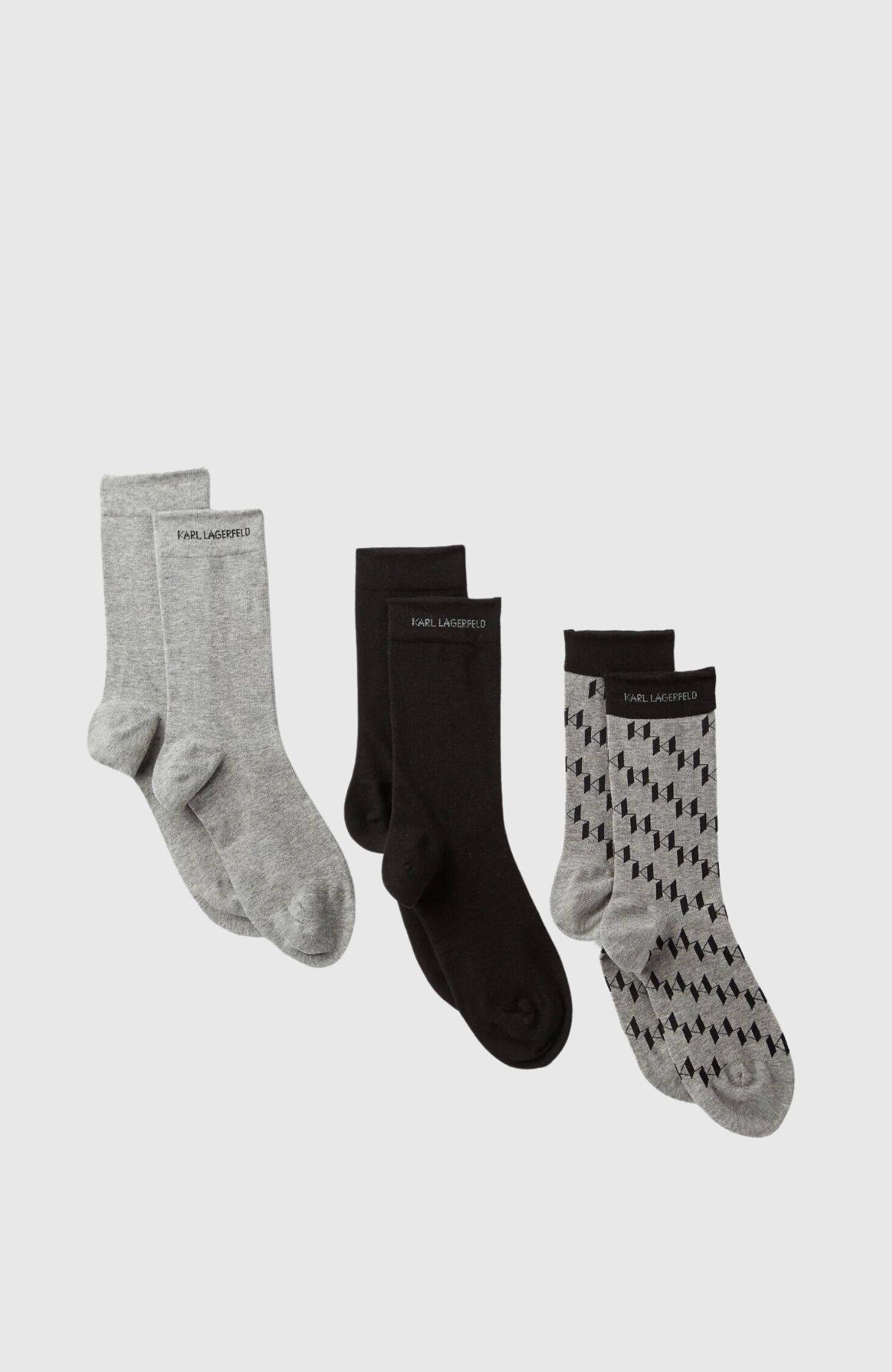 K/Monogram Socks 3 Pack