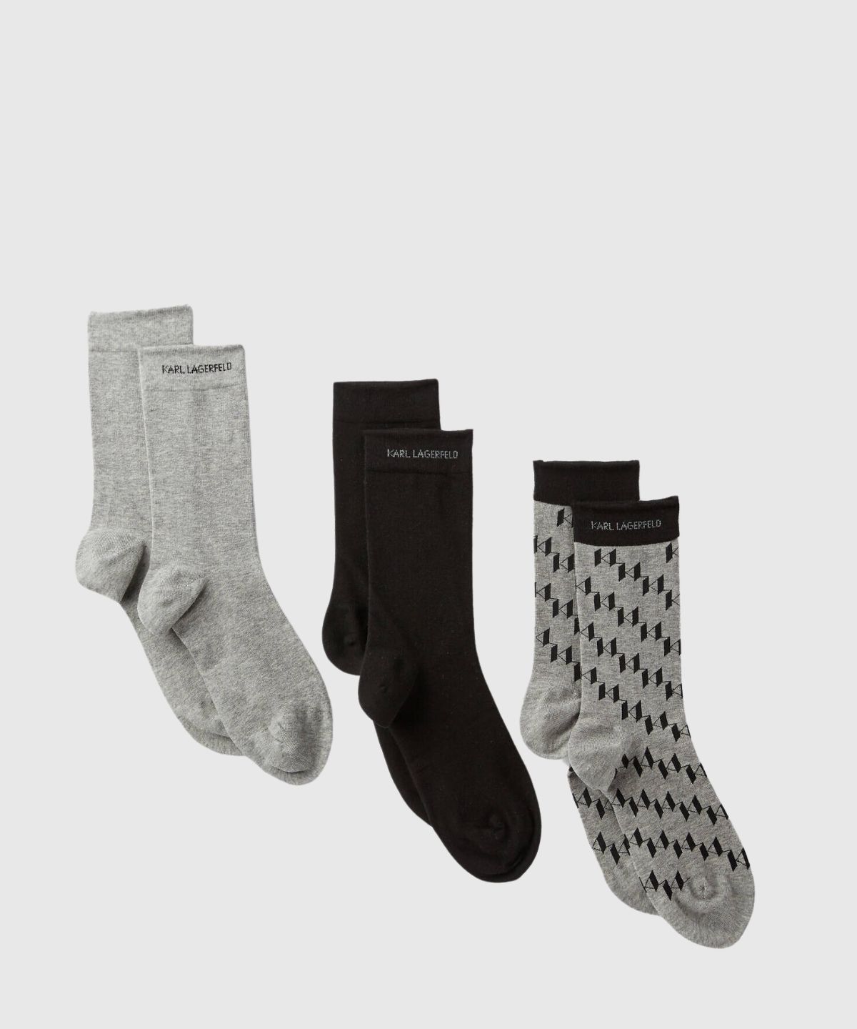 K/Monogram Socks 3 Pack