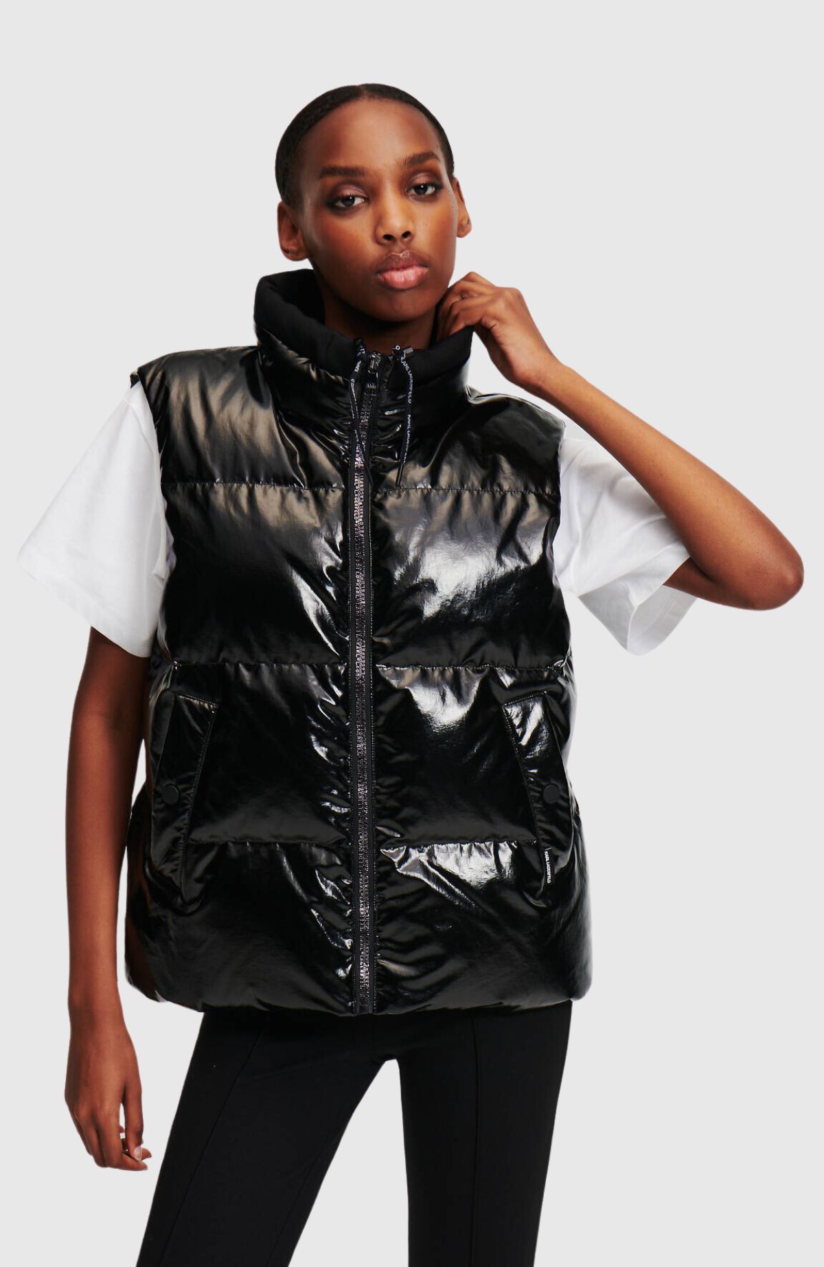 Branded Zip Padded Vest