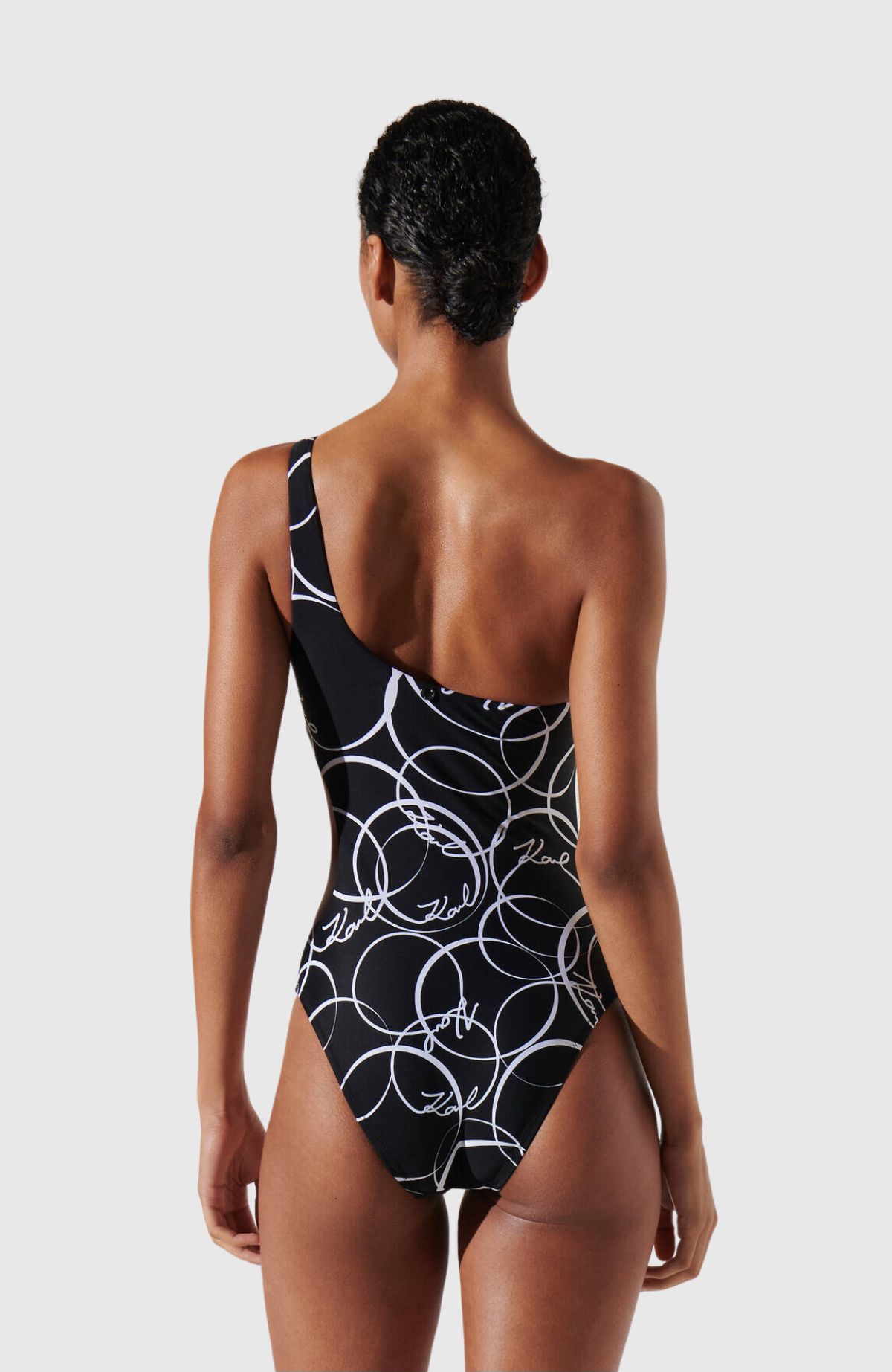 Karl Circle Cut-Out Swimsuit