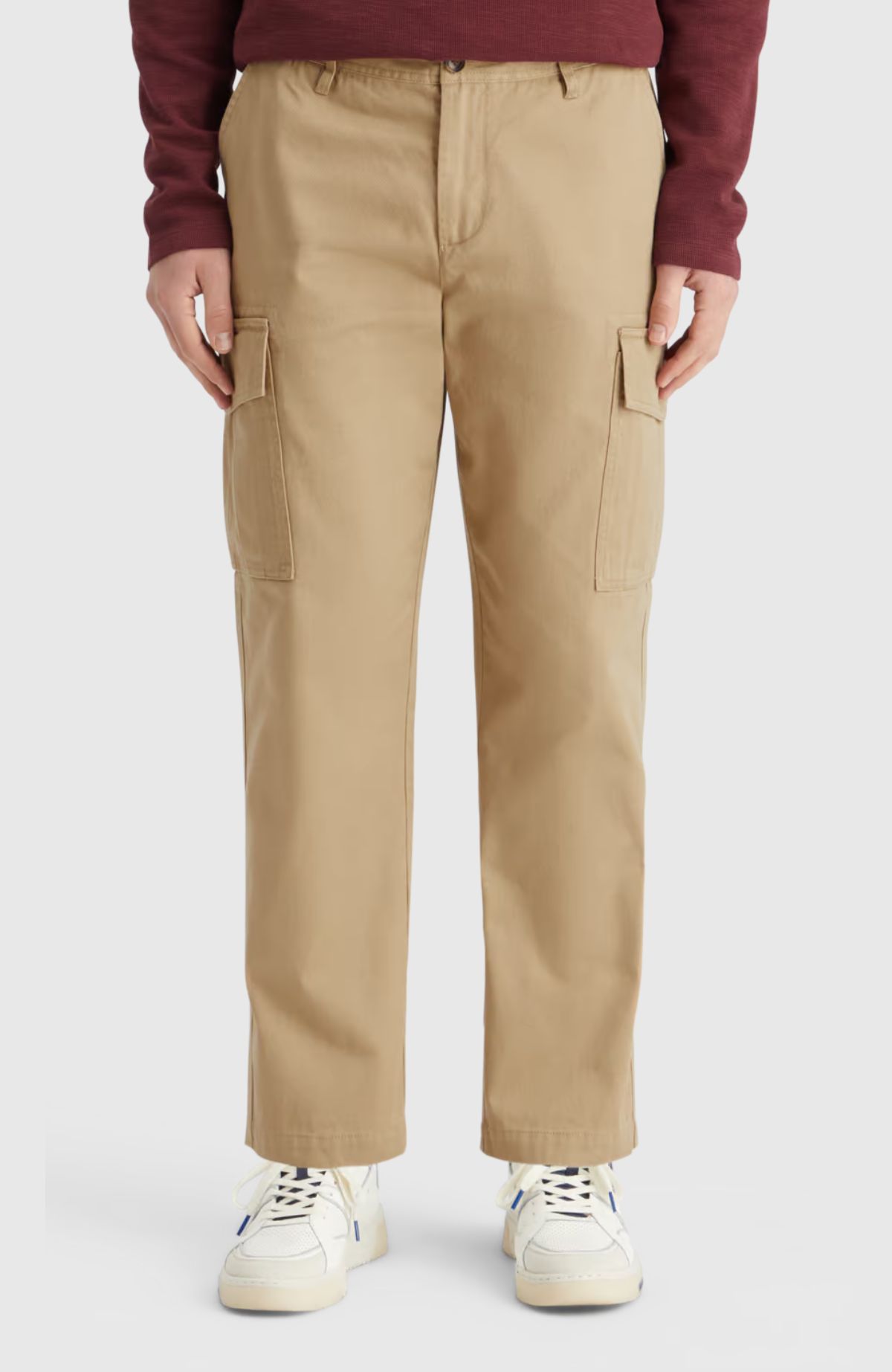 Loose Tapered Cotton-Twill Cargo Pant