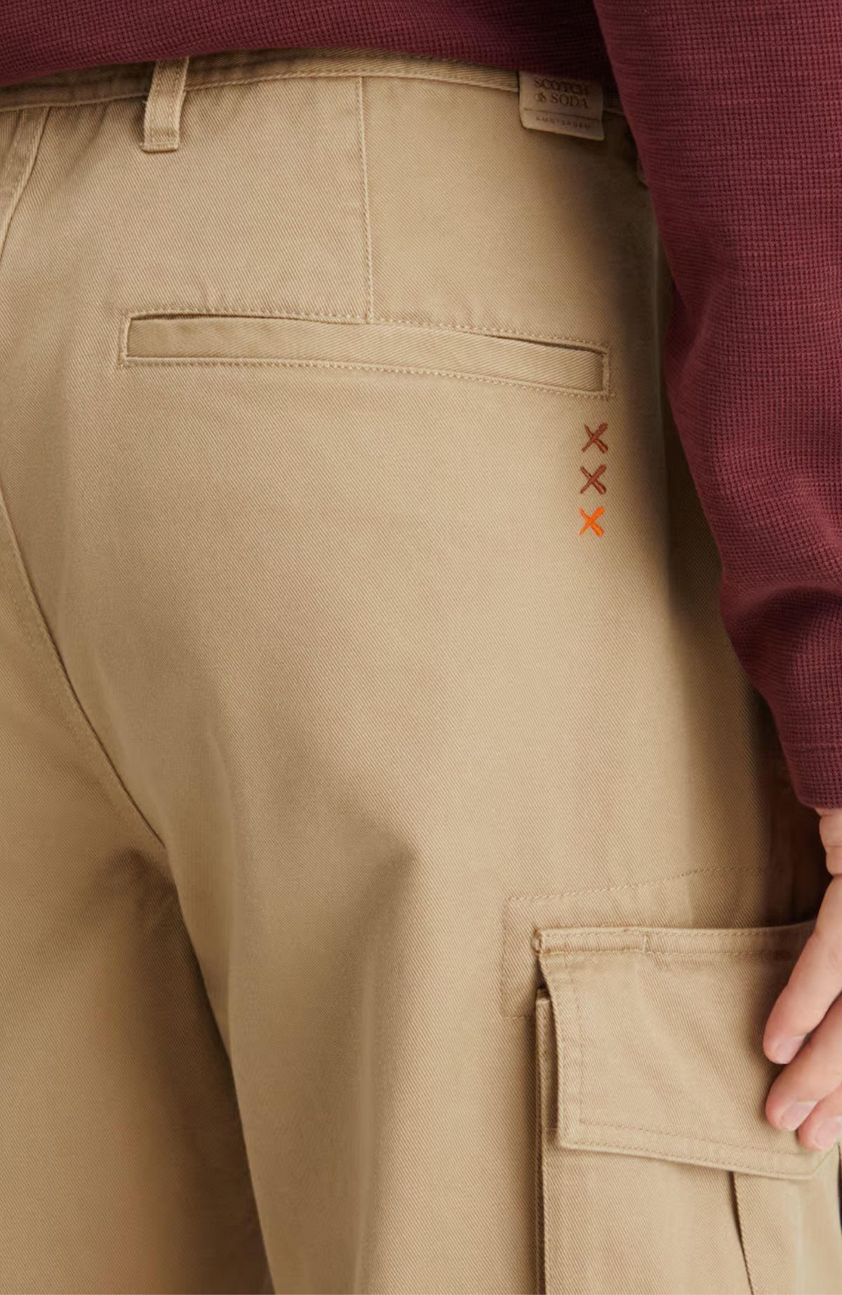 Loose Tapered Cotton-Twill Cargo Pant