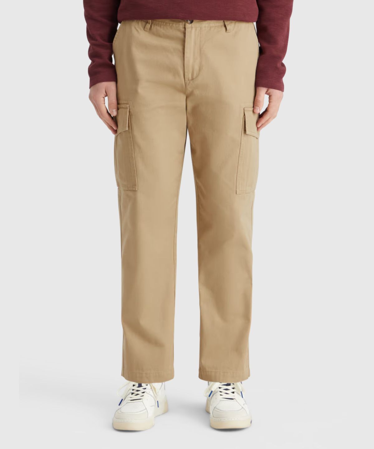 Loose Tapered Cotton-Twill Cargo Pant