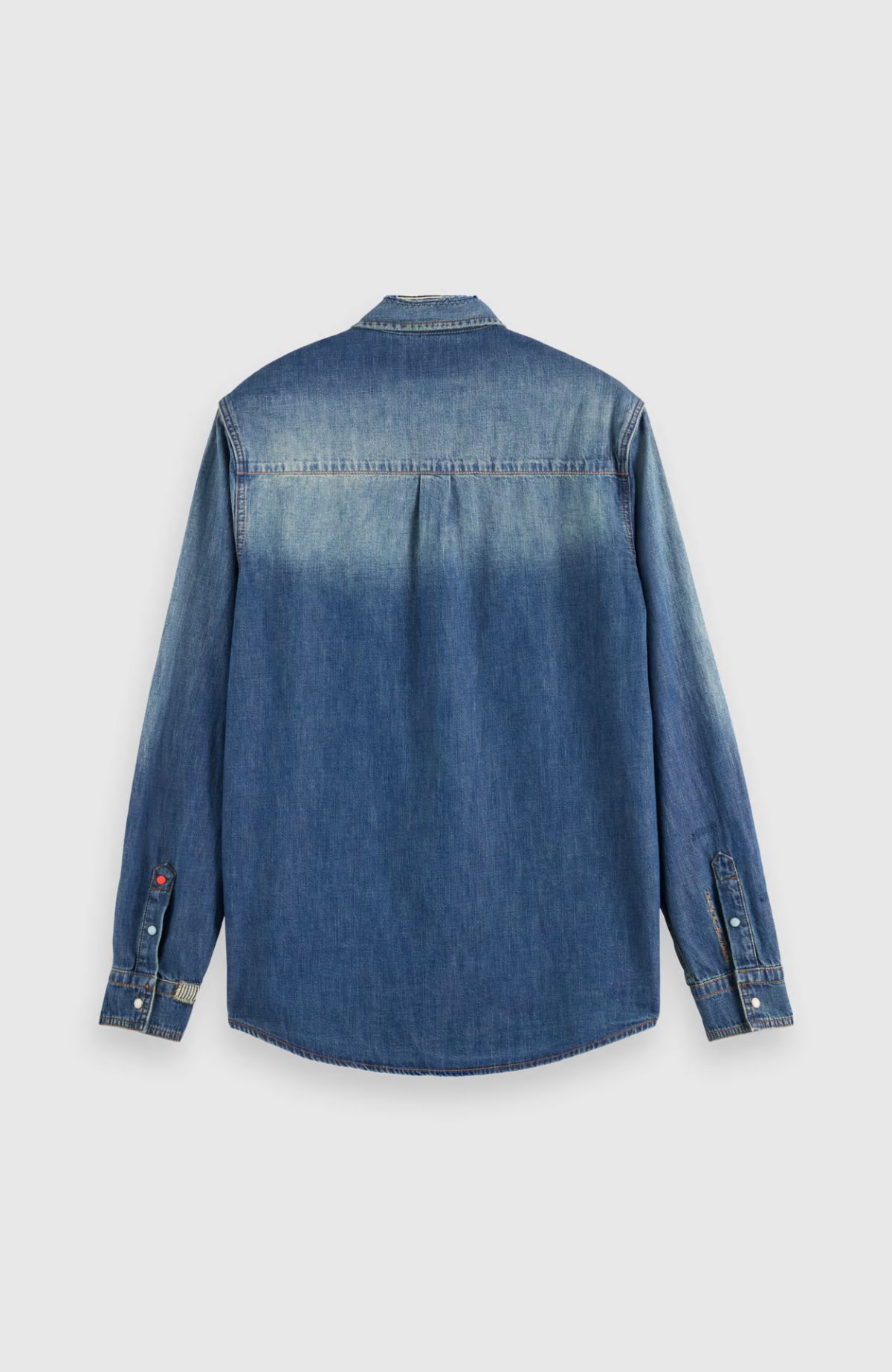 Workwear Shirt In Washed Denim