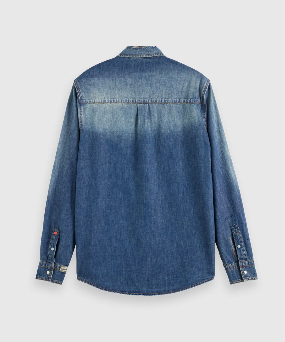 Workwear Shirt In Washed Denim