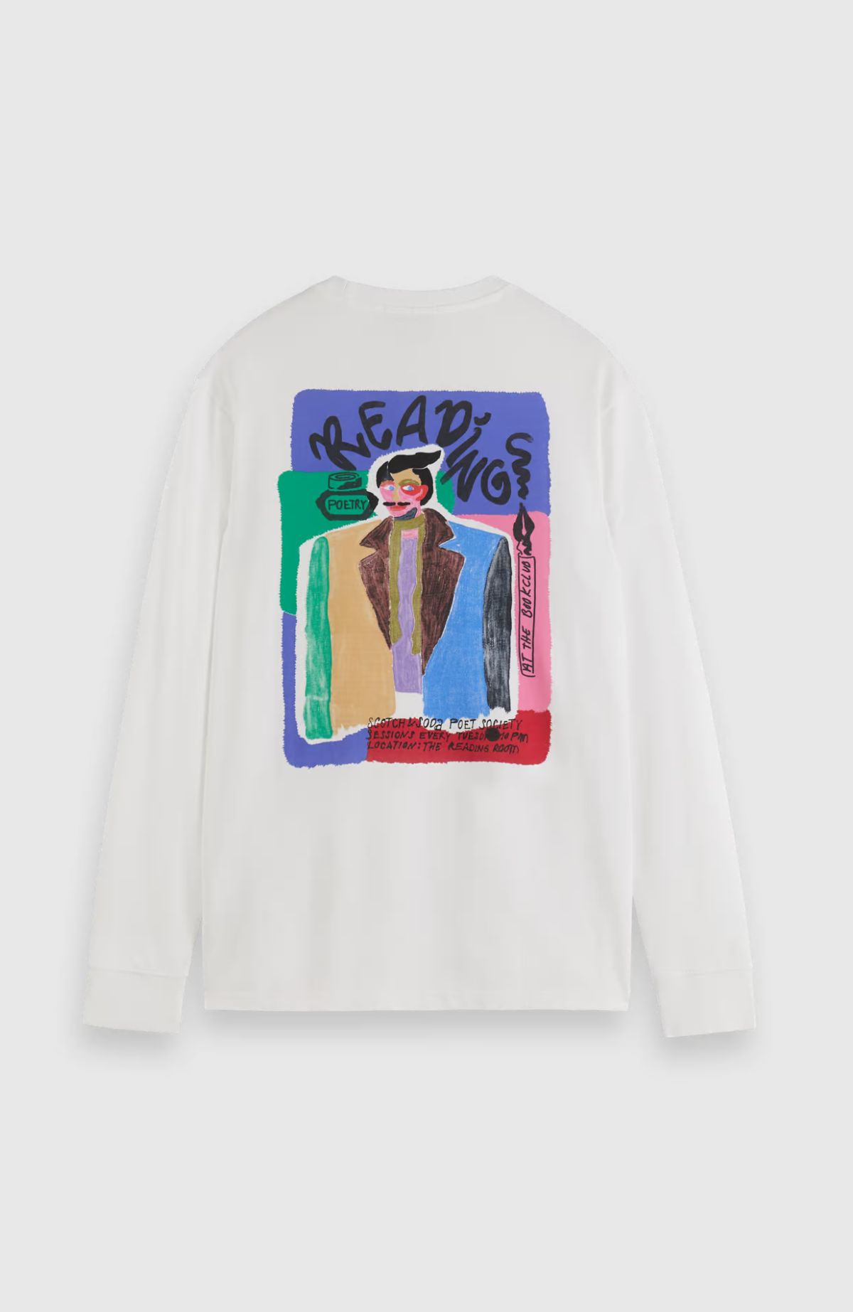 Regular Fit Front Back Artwork Longsleeve T-Shirt