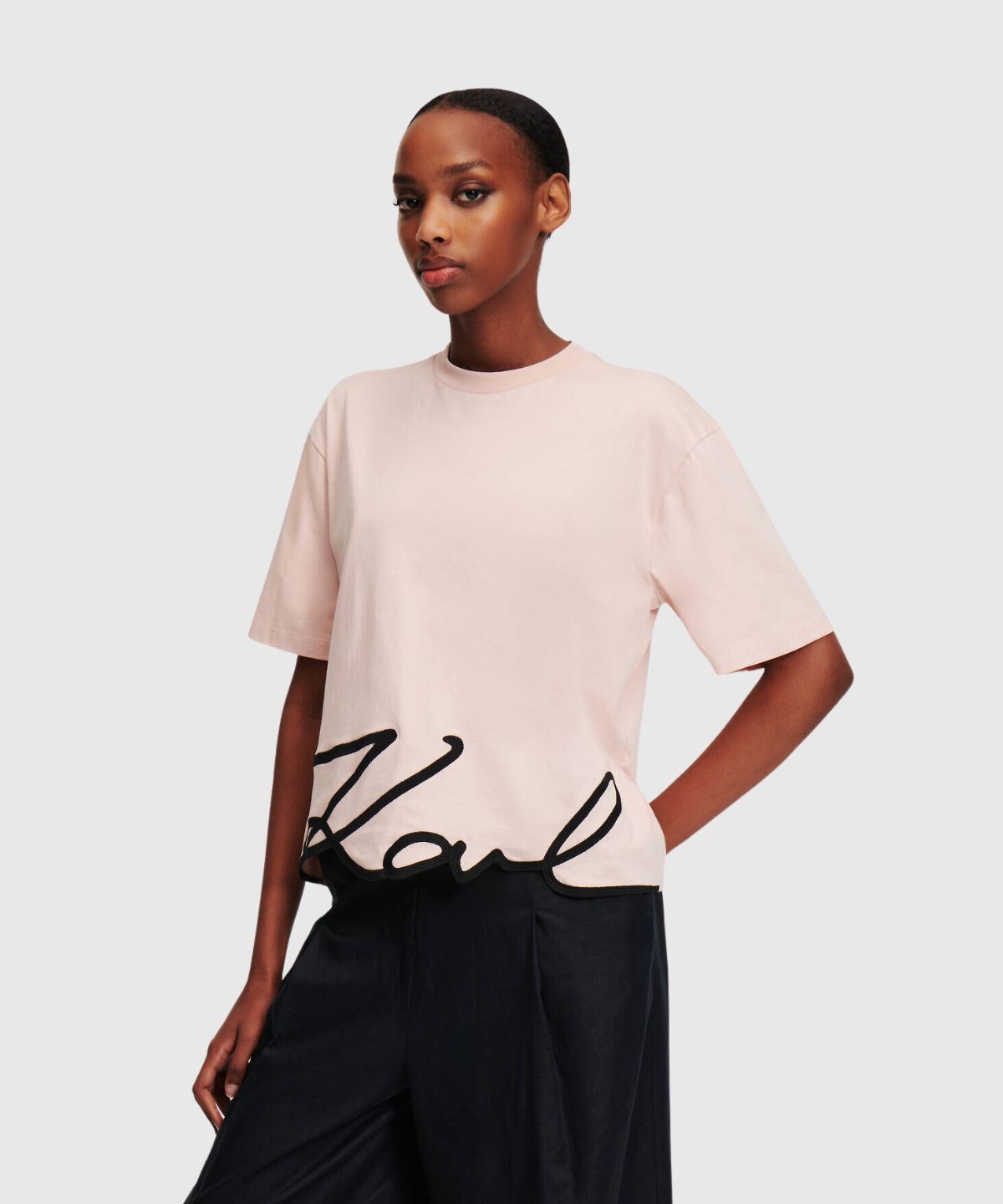 Karl Signature Hem T-Shirt